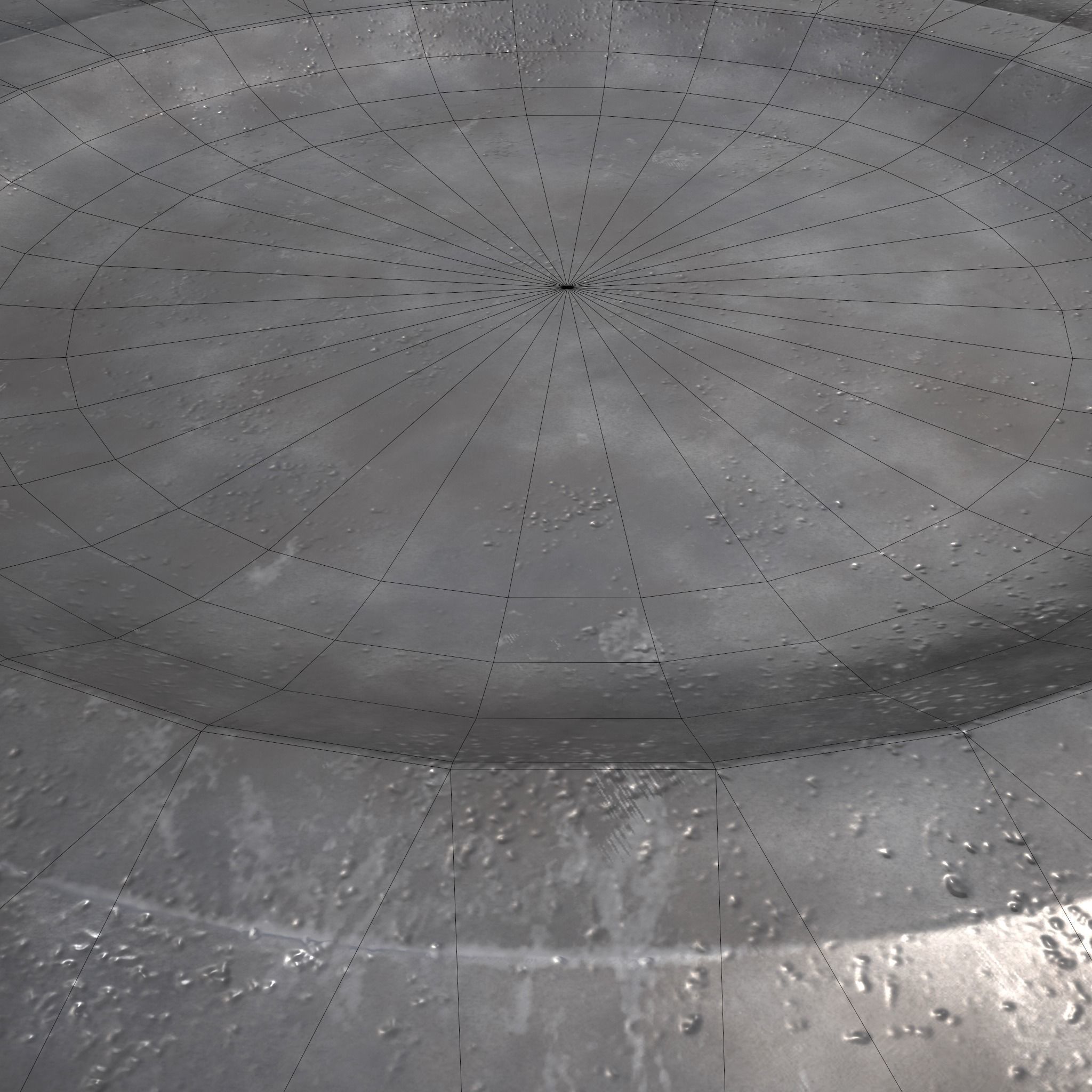 Pewter Plate Low-poly 3D model_12