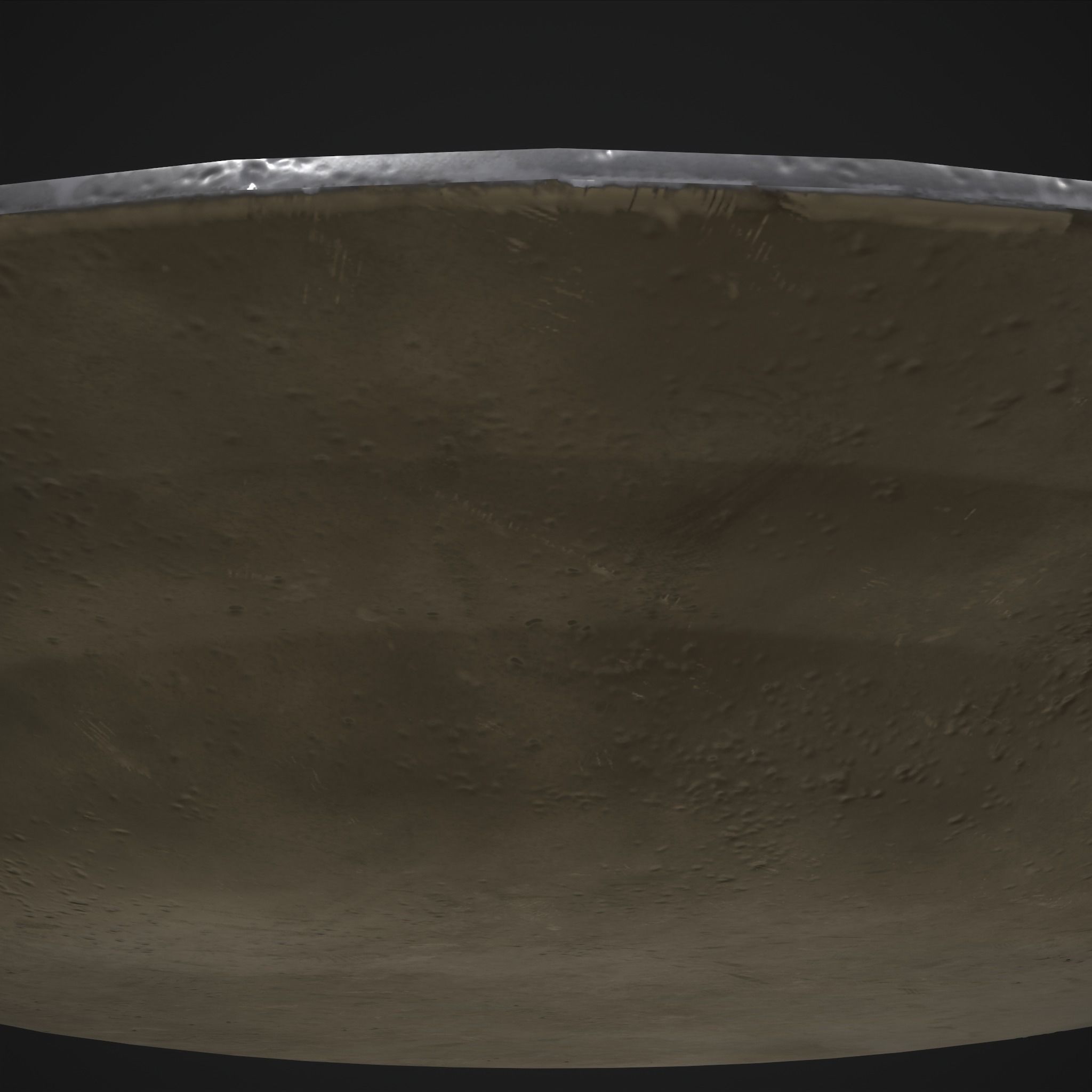 Pewter Plate Low-poly 3D model_9