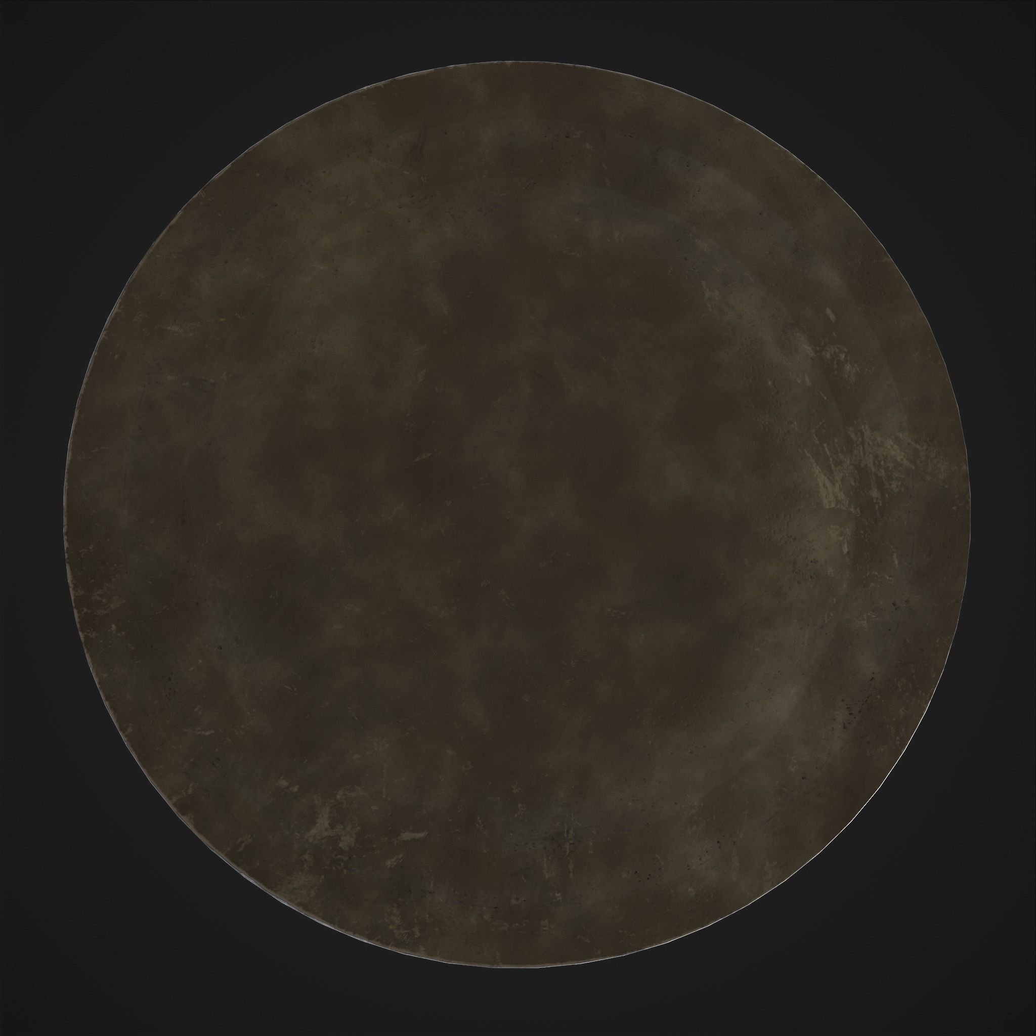 Pewter Plate Low-poly 3D model_5