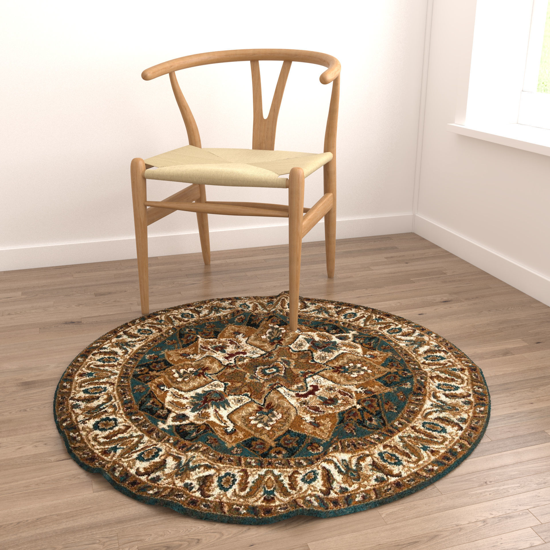 Rugs No 526 Low-poly 3D model_3