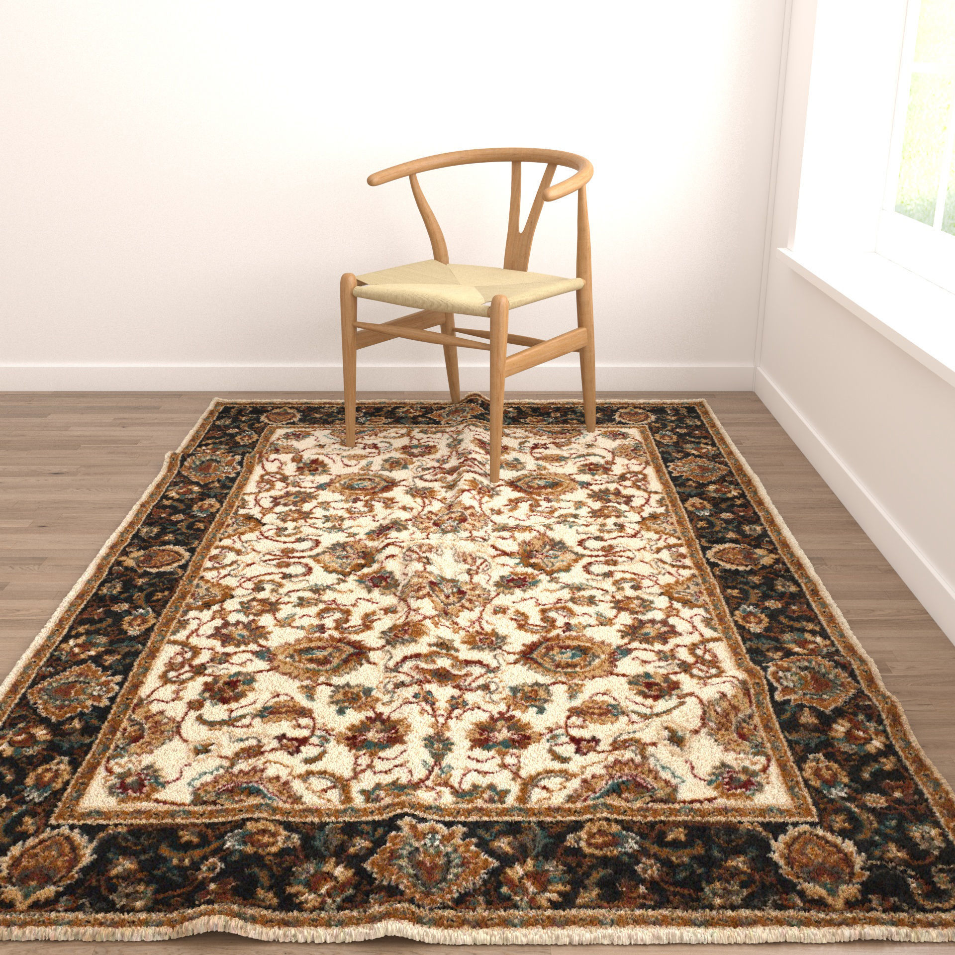 Rugs No 526 Low-poly 3D model_4