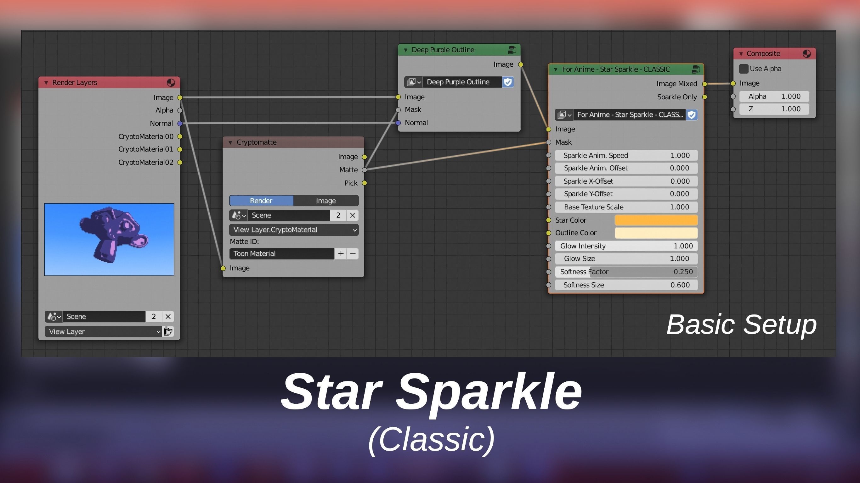 For Anime - Star Sparkle - Fancy and Classic 3D model_3