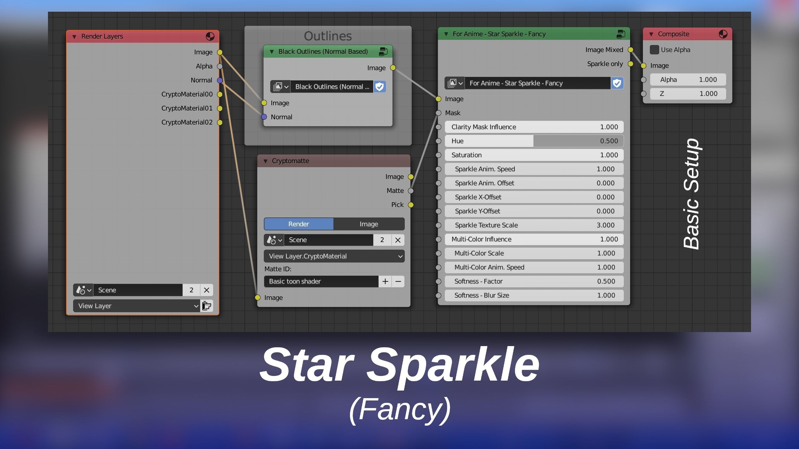 For Anime - Star Sparkle - Fancy and Classic 3D model_5