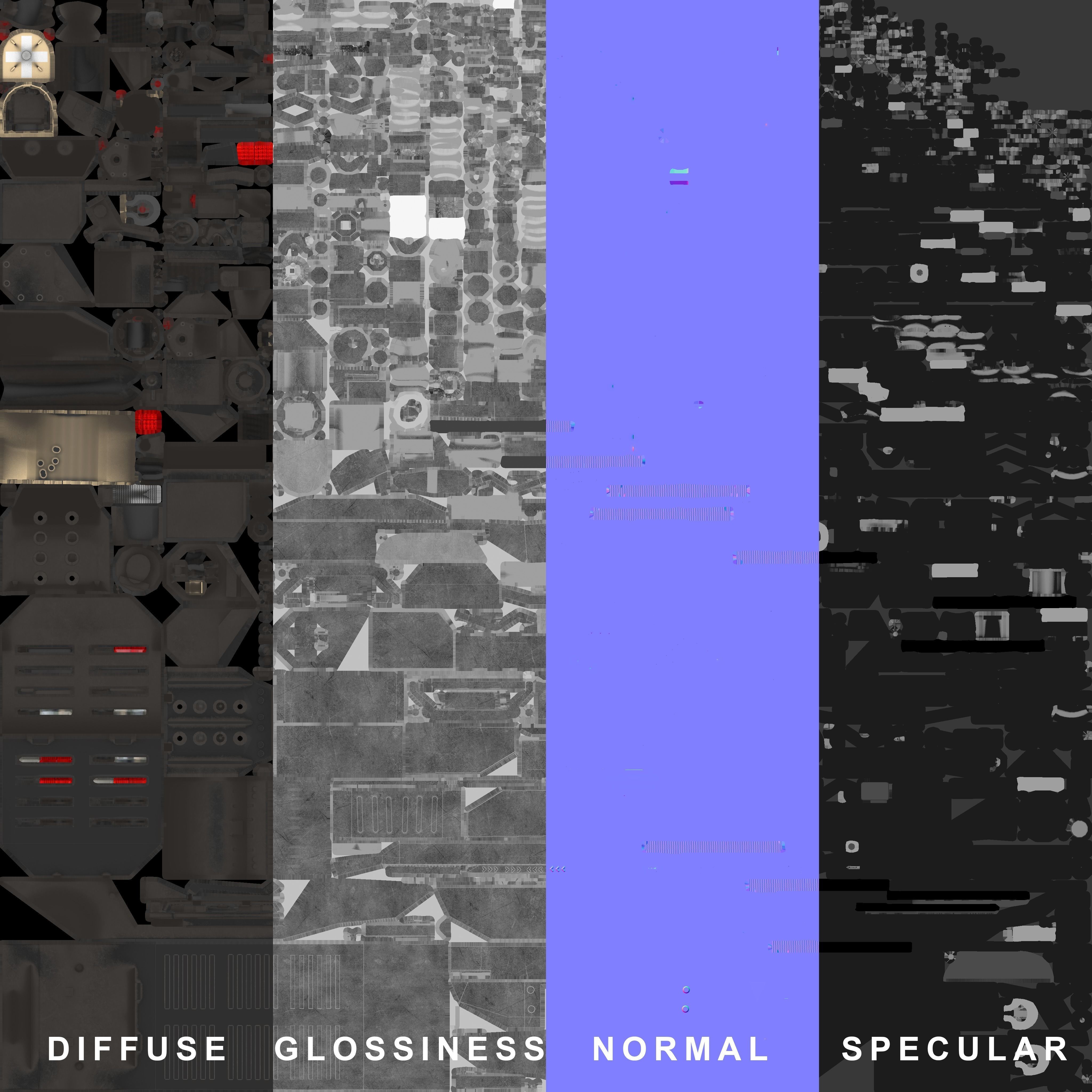 Zetor Gerlach 4x4 ATV Low-poly 3D model_54