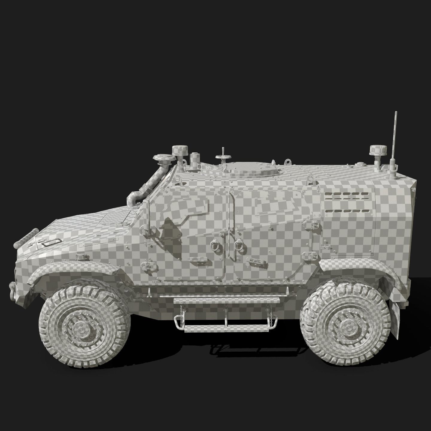 Zetor Gerlach 4x4 ATV Low-poly 3D model_36