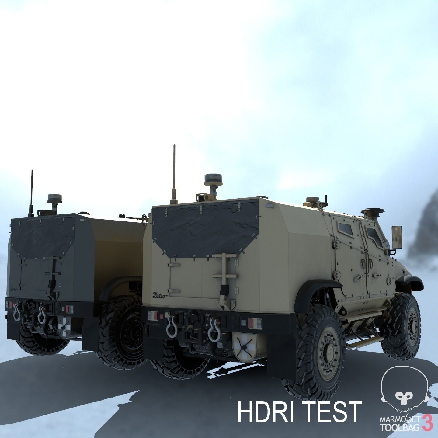 Zetor Gerlach 4x4 ATV Low-poly 3D model_10