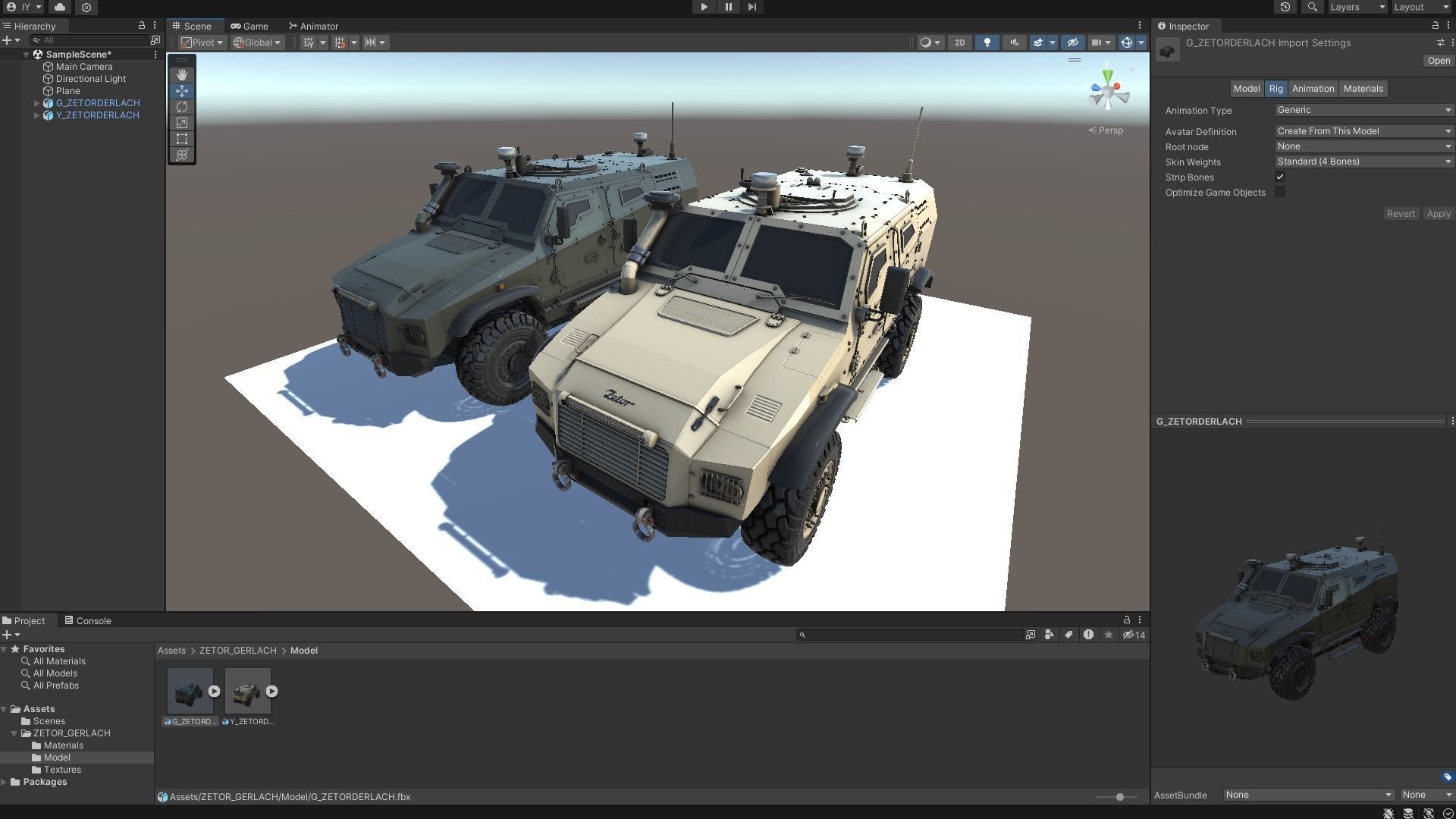 Zetor Gerlach 4x4 ATV Low-poly 3D model_60