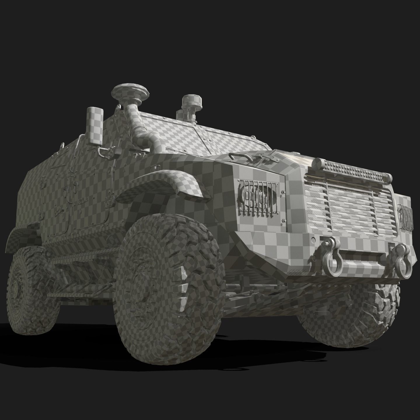Zetor Gerlach 4x4 ATV Low-poly 3D model_39