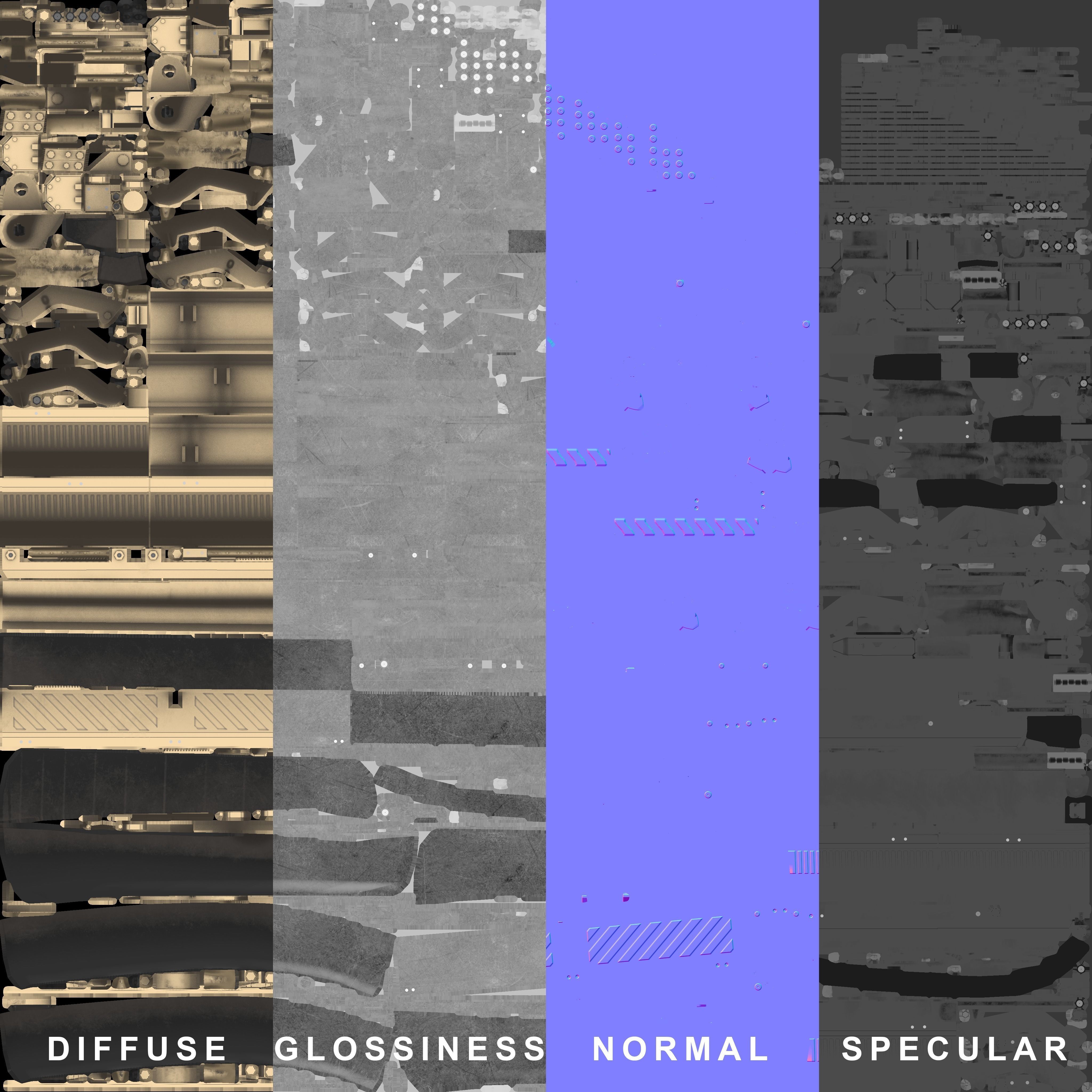 Zetor Gerlach 4x4 ATV Low-poly 3D model_53