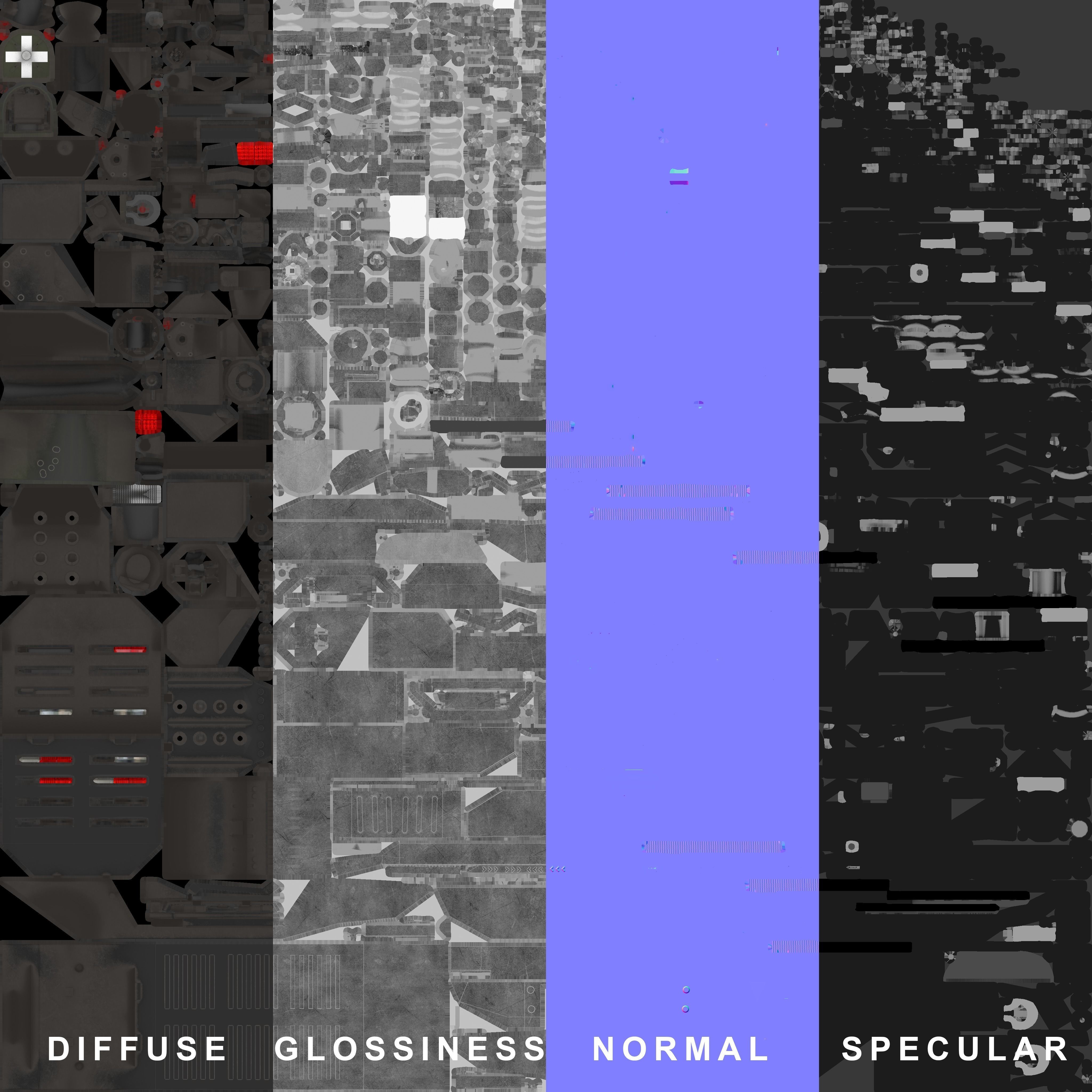 Zetor Gerlach 4x4 ATV Low-poly 3D model_49