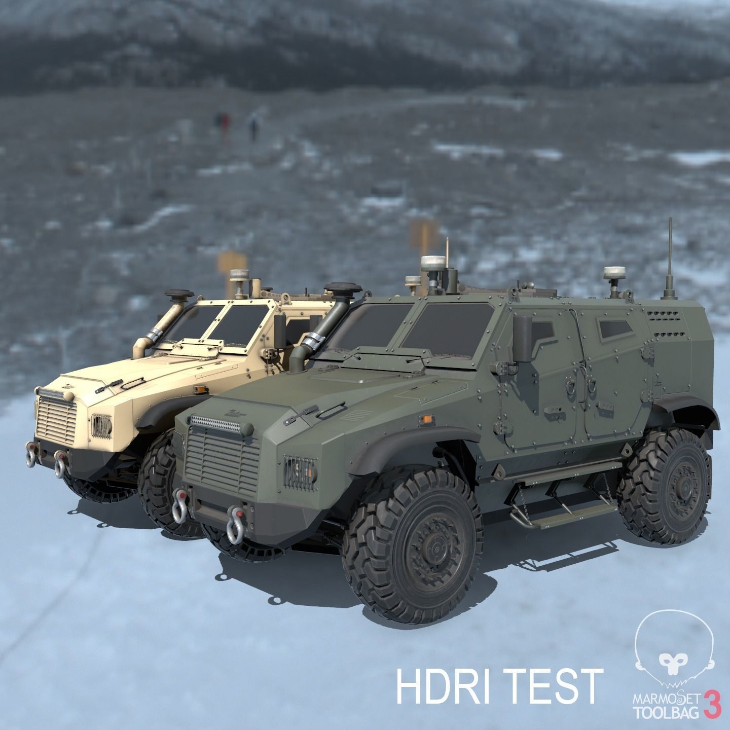 Zetor Gerlach 4x4 ATV Low-poly 3D model_5