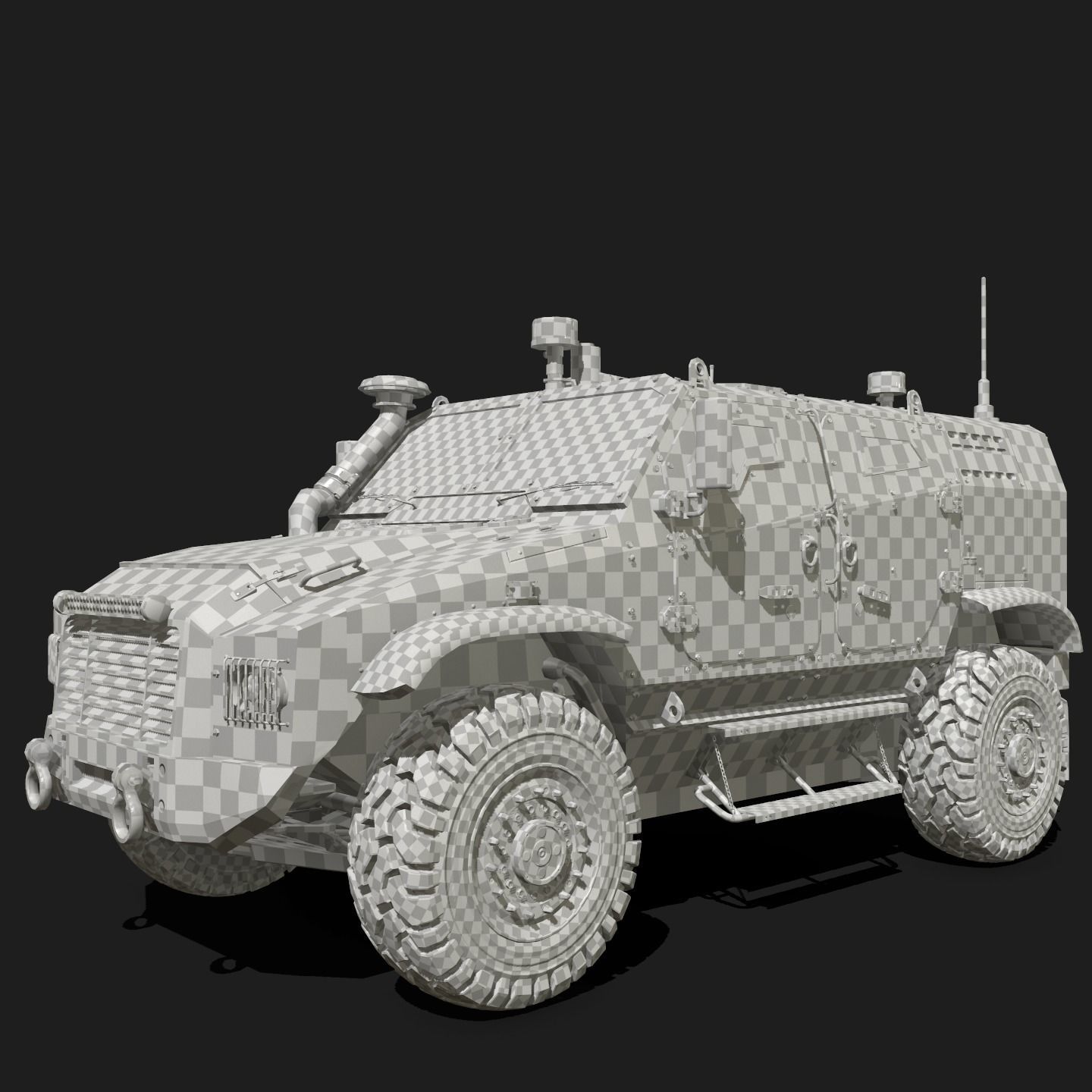 Zetor Gerlach 4x4 ATV Low-poly 3D model_35