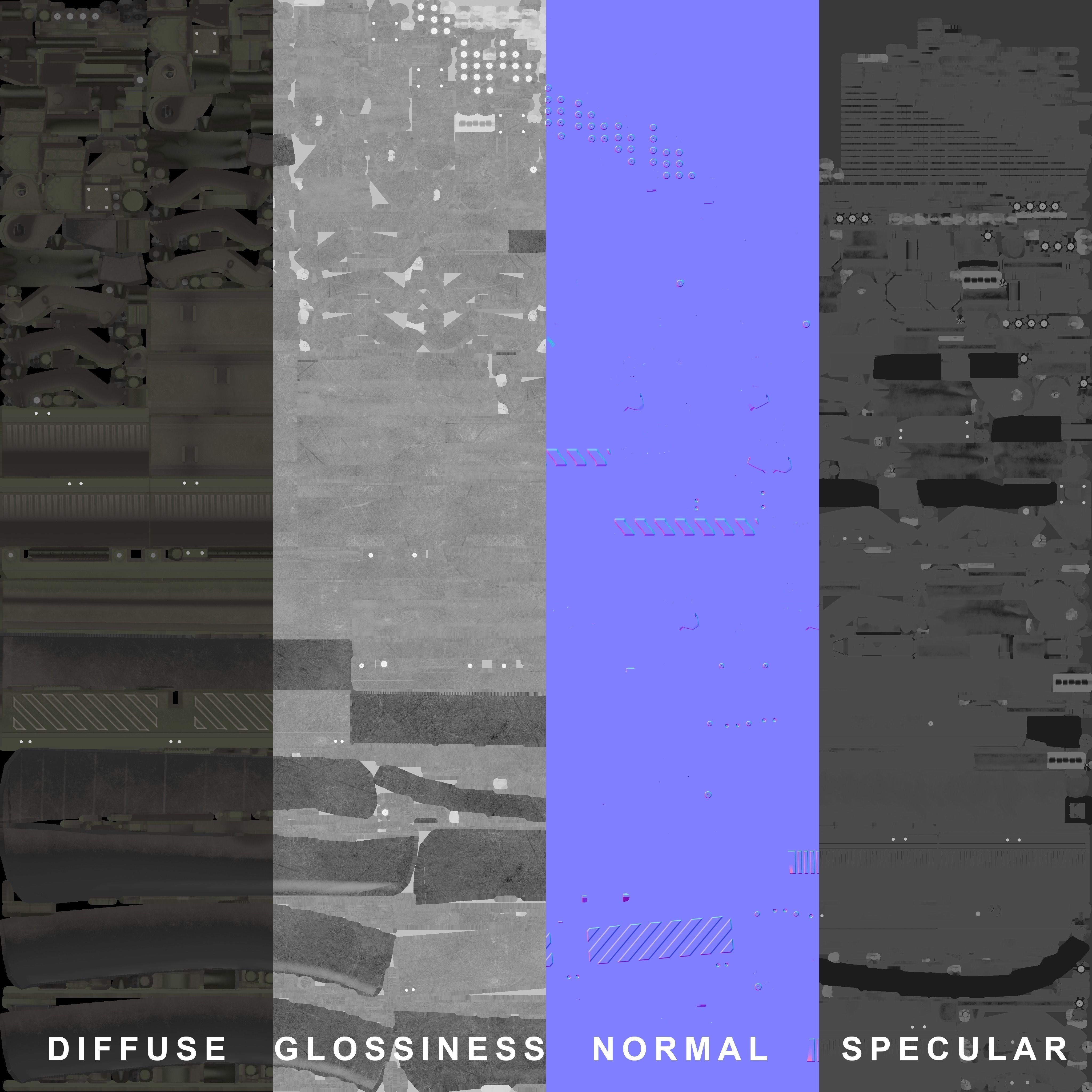 Zetor Gerlach 4x4 ATV Low-poly 3D model_48