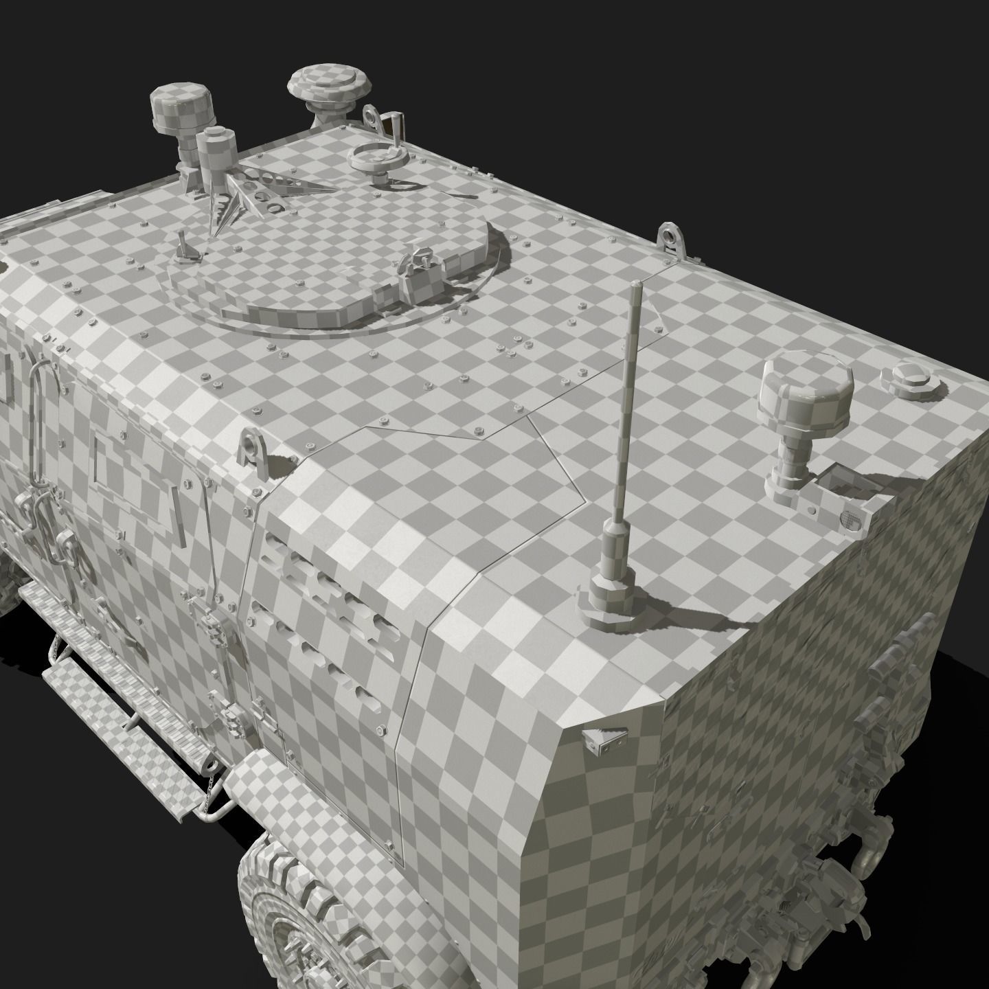 Zetor Gerlach 4x4 ATV Low-poly 3D model_42