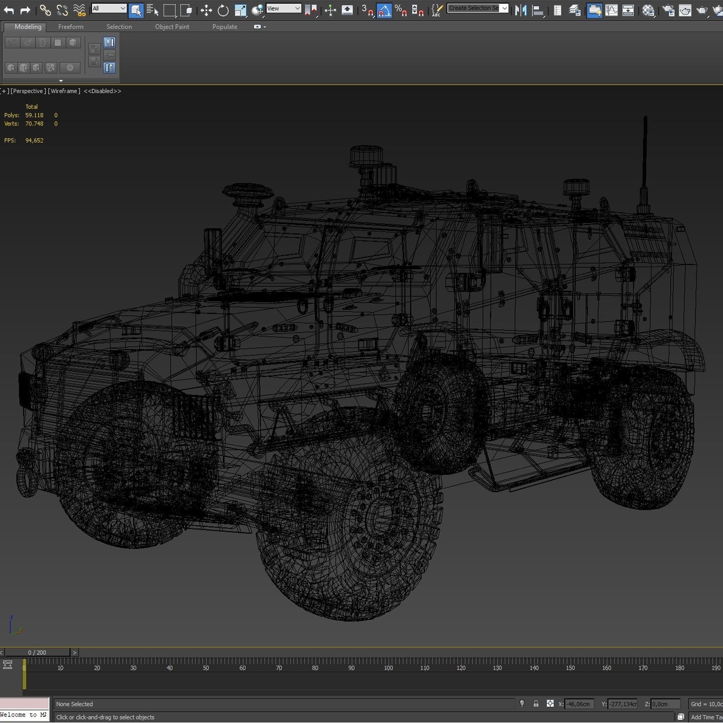 Zetor Gerlach 4x4 ATV Low-poly 3D model_45