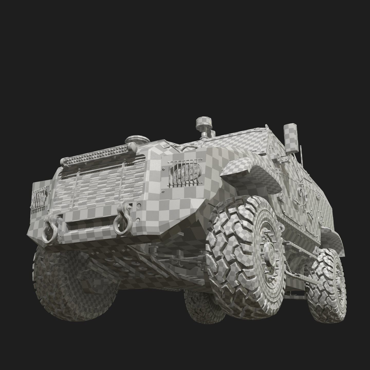 Zetor Gerlach 4x4 ATV Low-poly 3D model_40