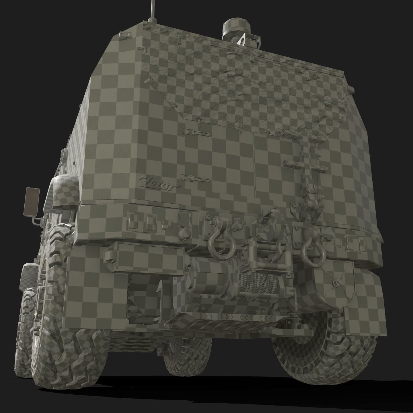 Zetor Gerlach 4x4 ATV Low-poly 3D model_41