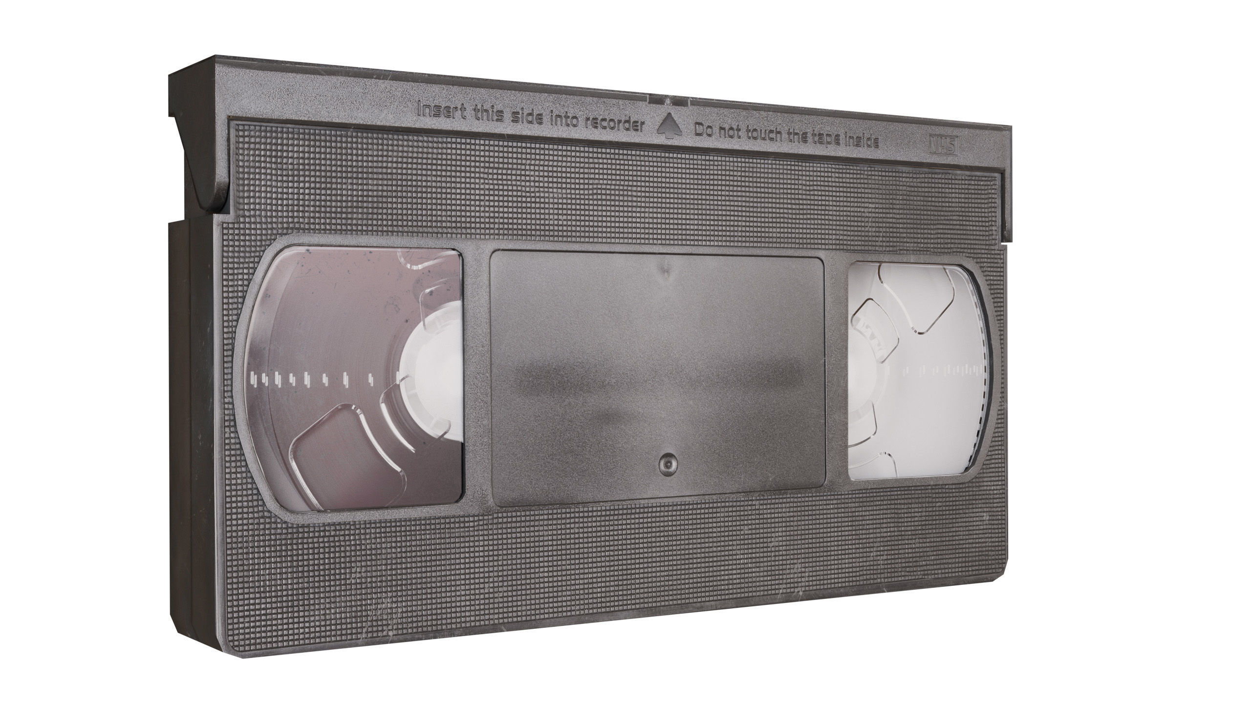 2 VHS Cassette Tapes with Sleeve Covers Low-poly 3D model_10