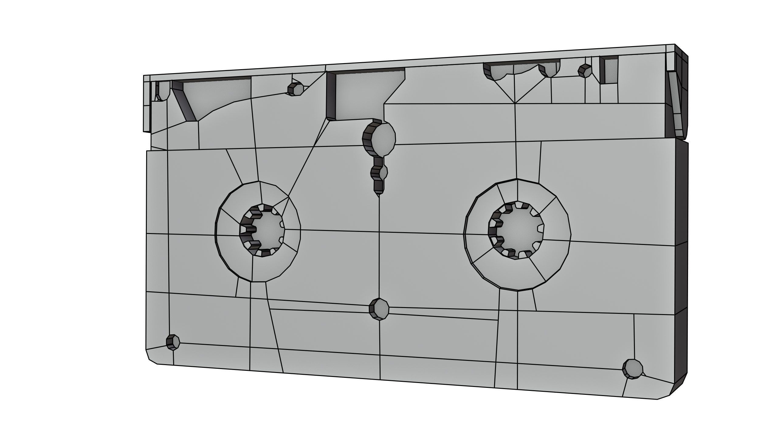 2 VHS Cassette Tapes with Sleeve Covers Low-poly 3D model_13