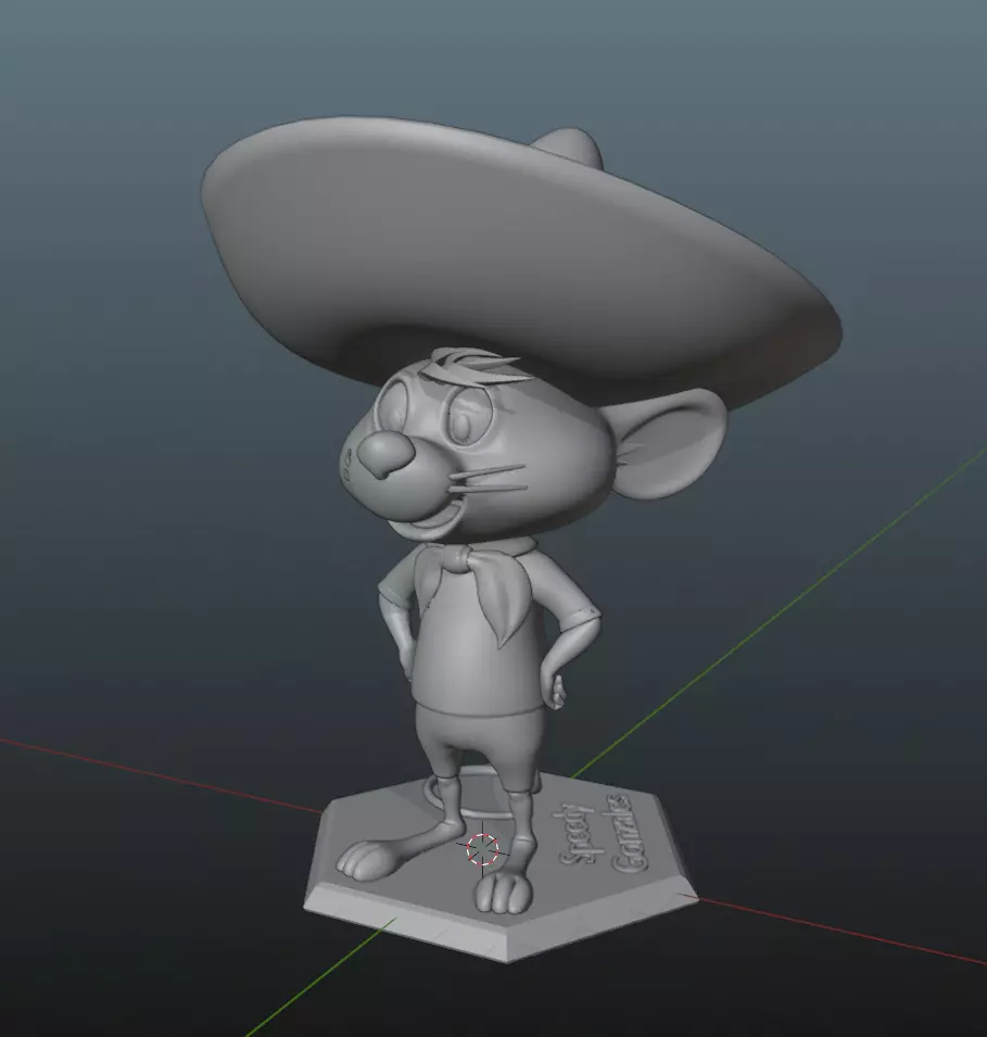 Speedy Gonzales 3D print model_0