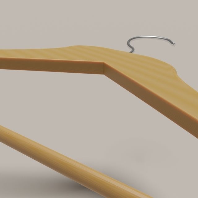 Coat Hanger Free 3D model_2