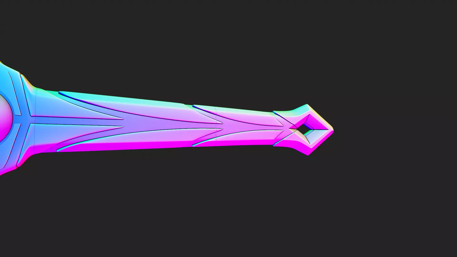 Travelers Original Swords Aether and Lumine Genshin Impact 3D print model_10