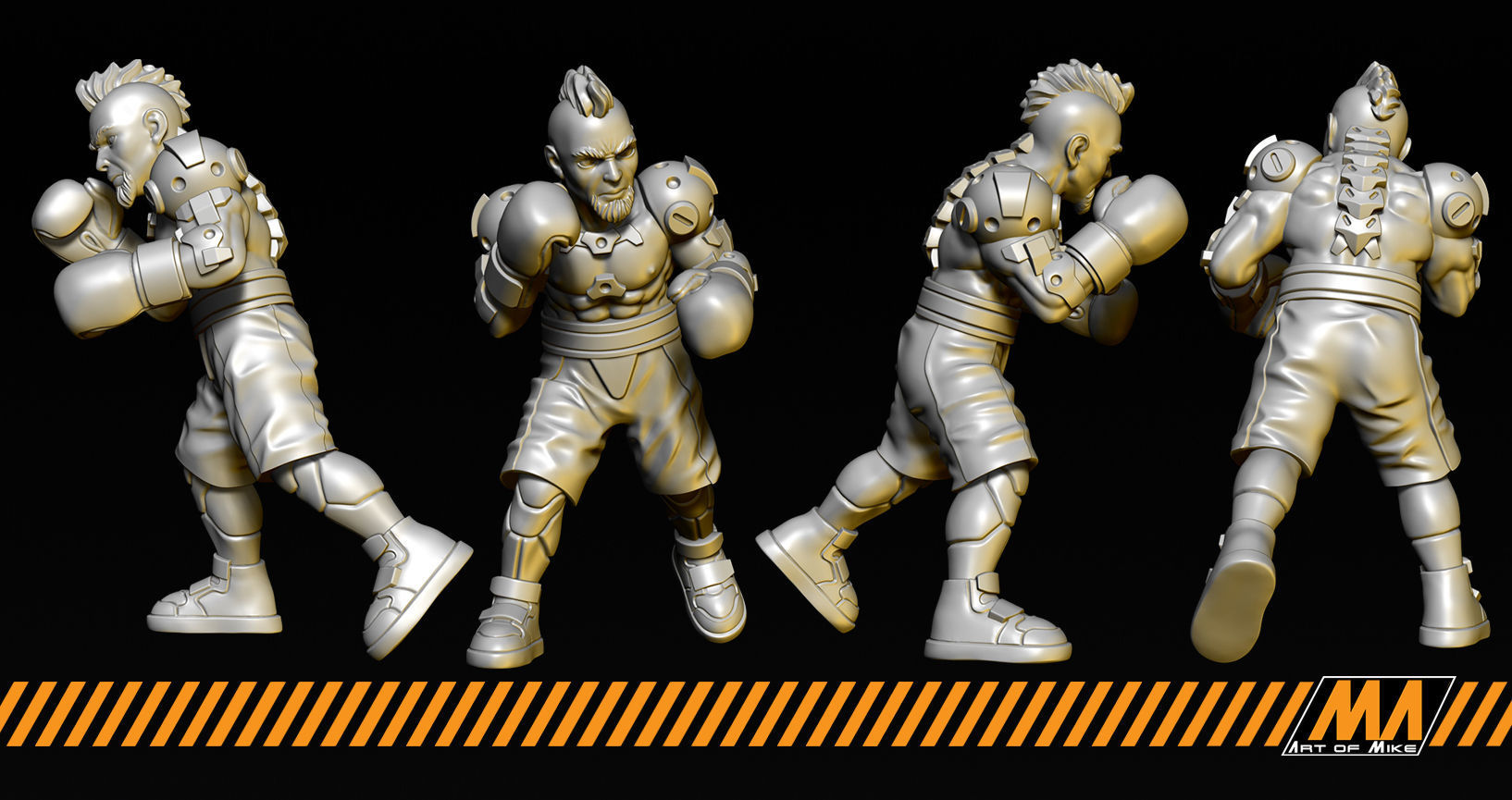 Boxers 3D print model_1