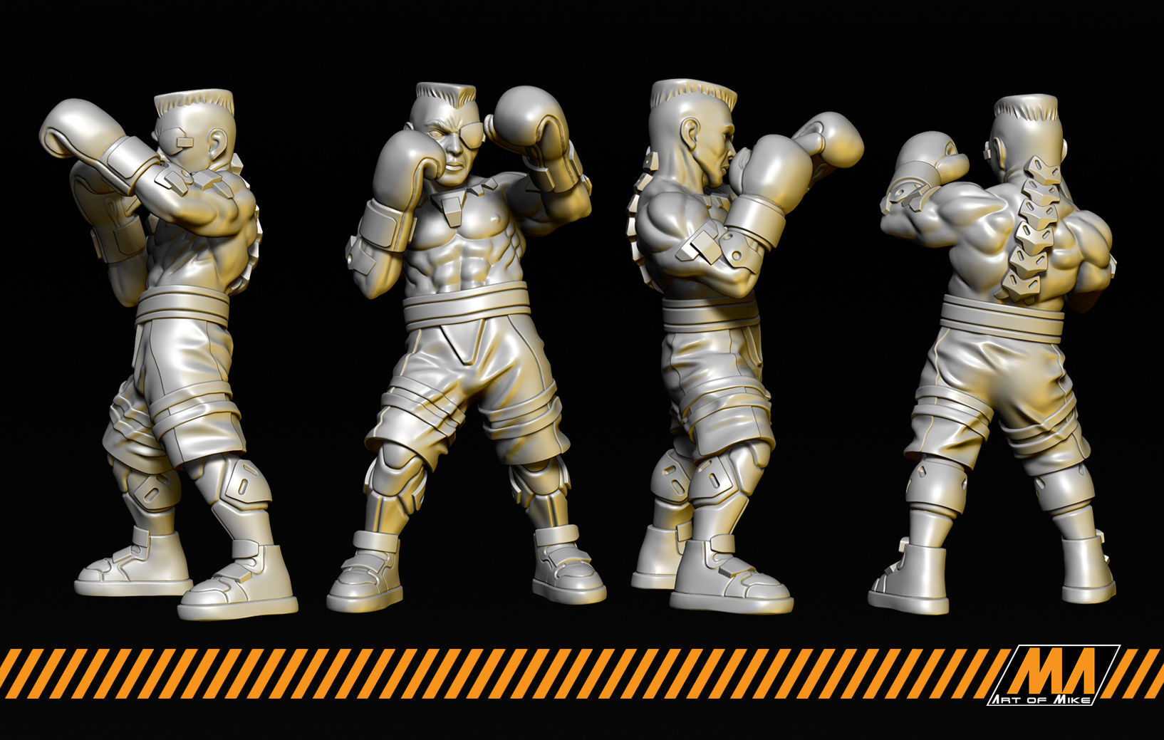 Boxers 3D print model_5