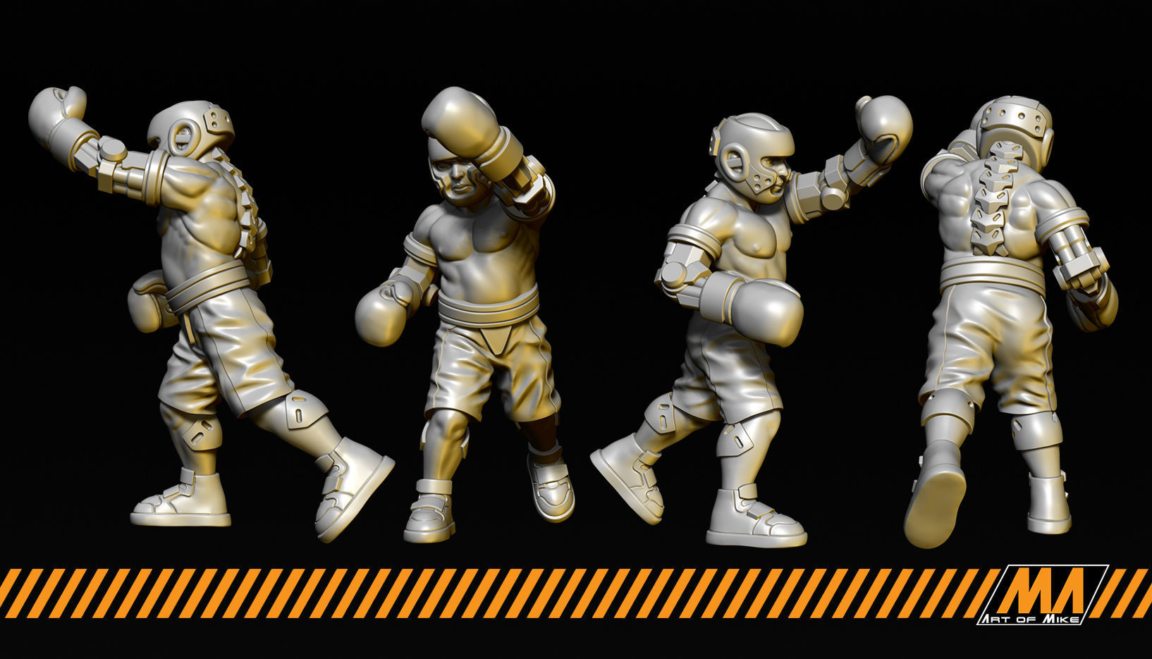 Boxers 3D print model_8
