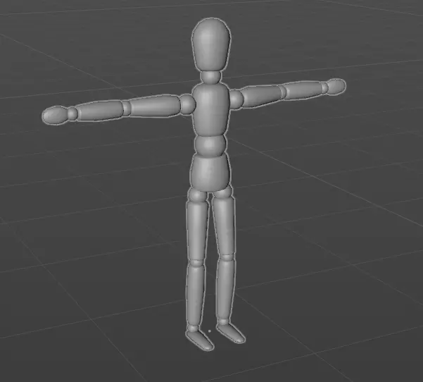 Human figure 3D model_0