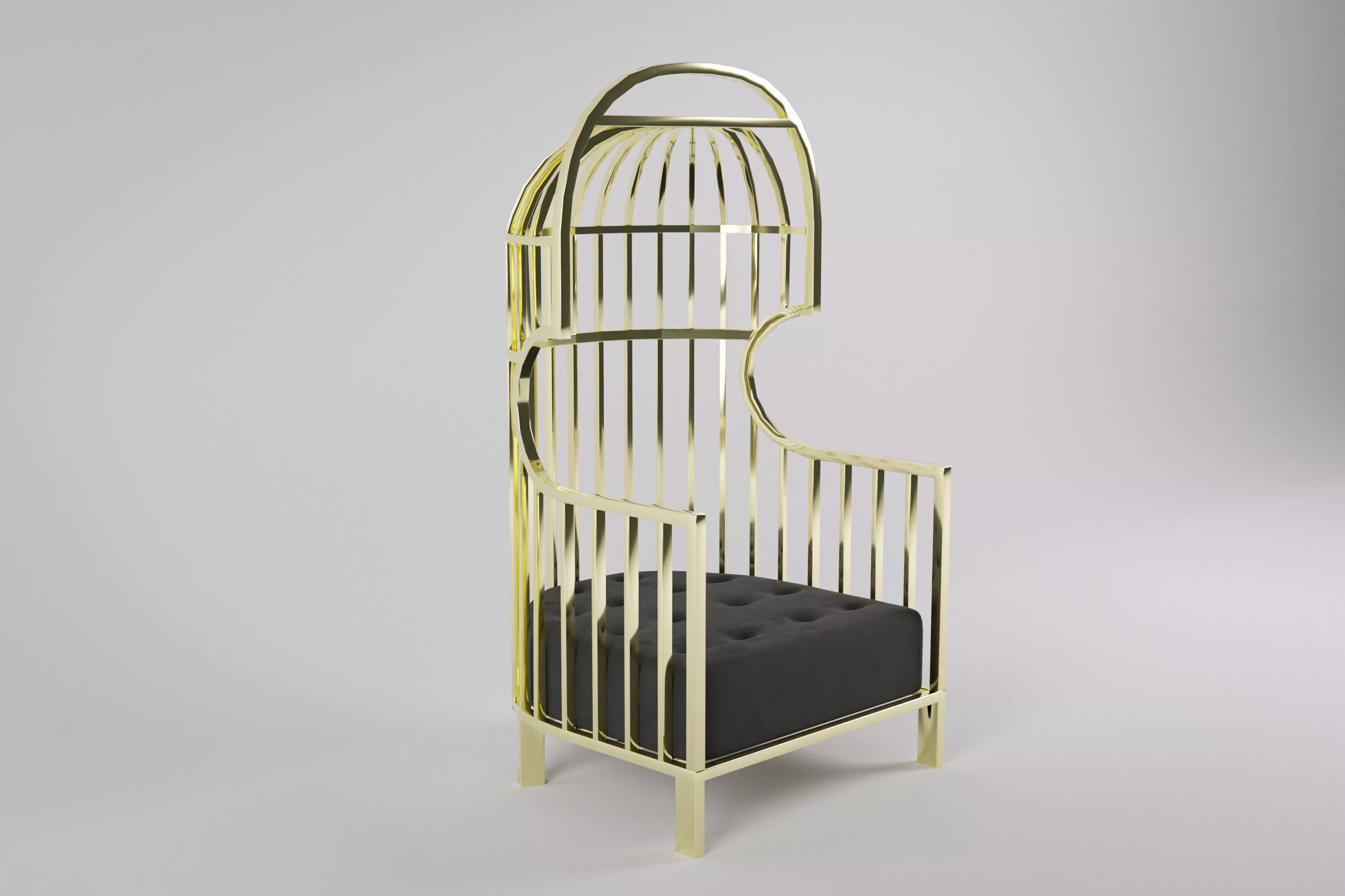 Armchair birdcage chair 3D model