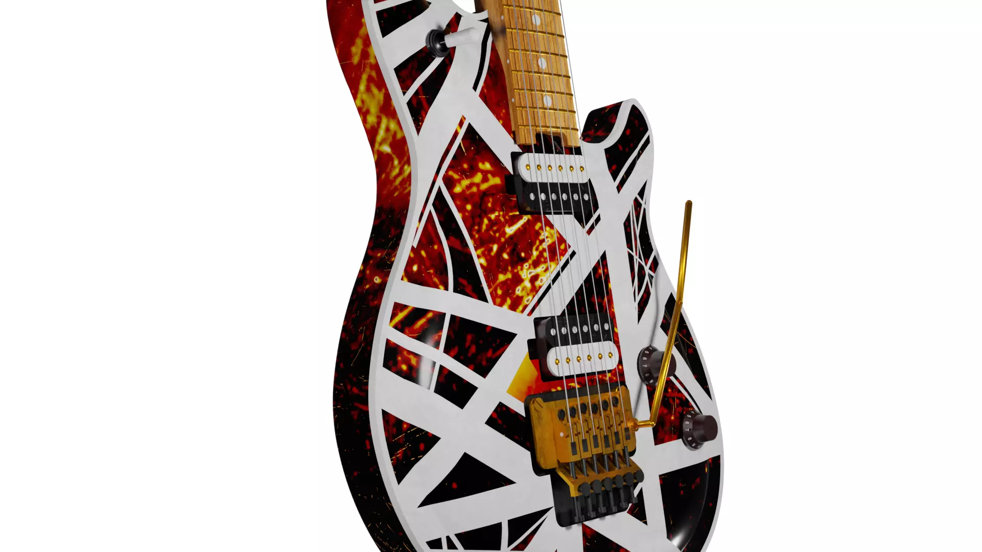 Electric Guitar 3D model_0