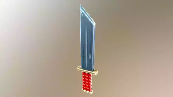 Stylized cartoon knife