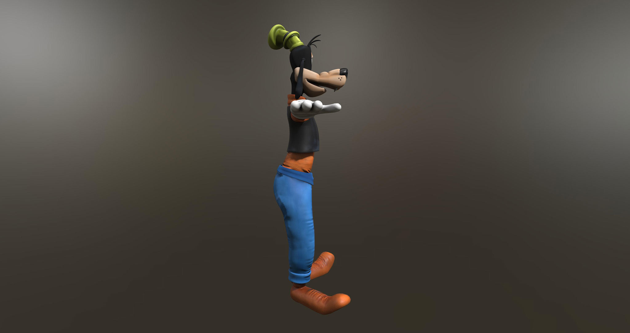 Disneys Goofy 3D model_2