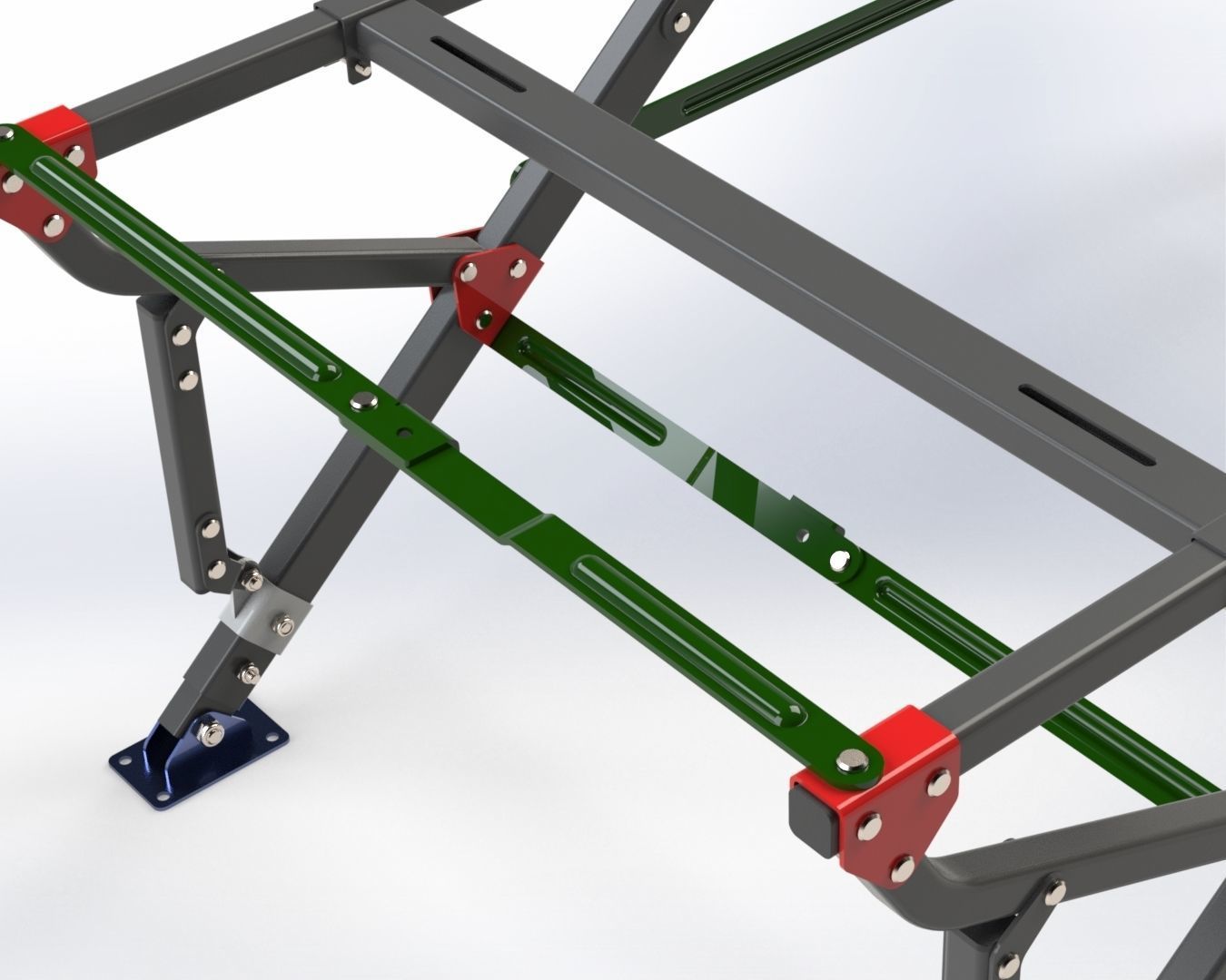 Folding Frame Stand 3D model_12