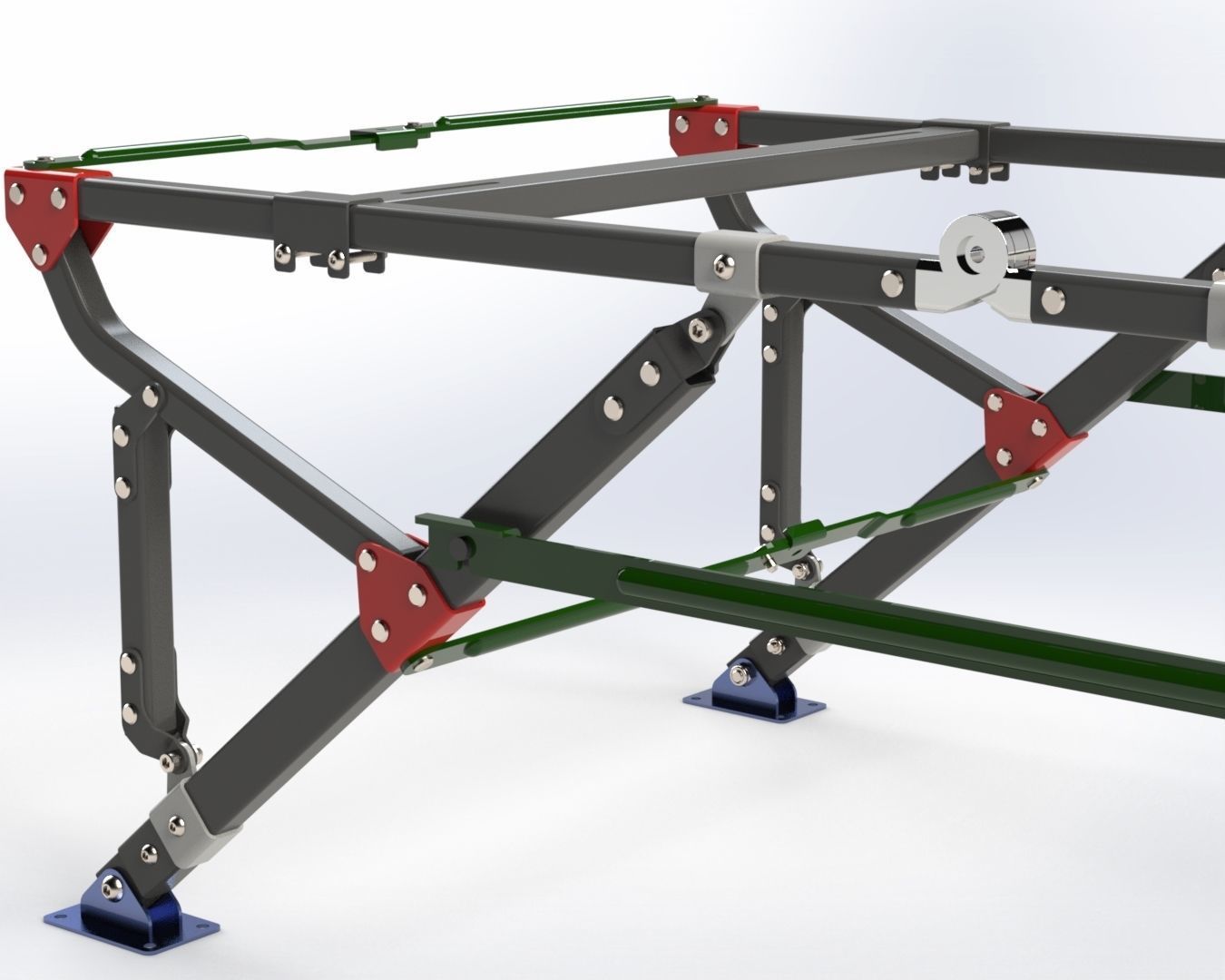 Folding Frame Stand 3D model_3