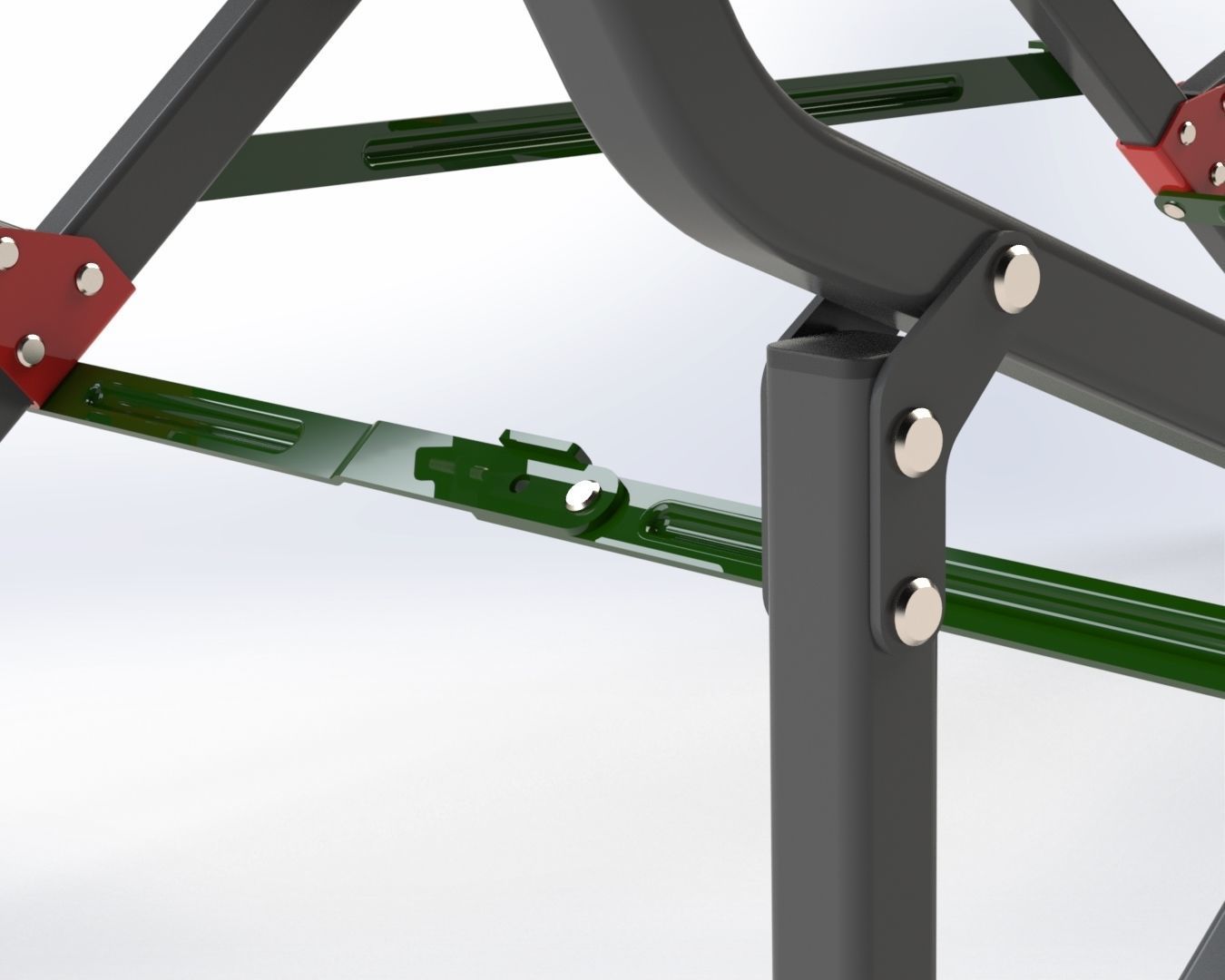 Folding Frame Stand 3D model_11