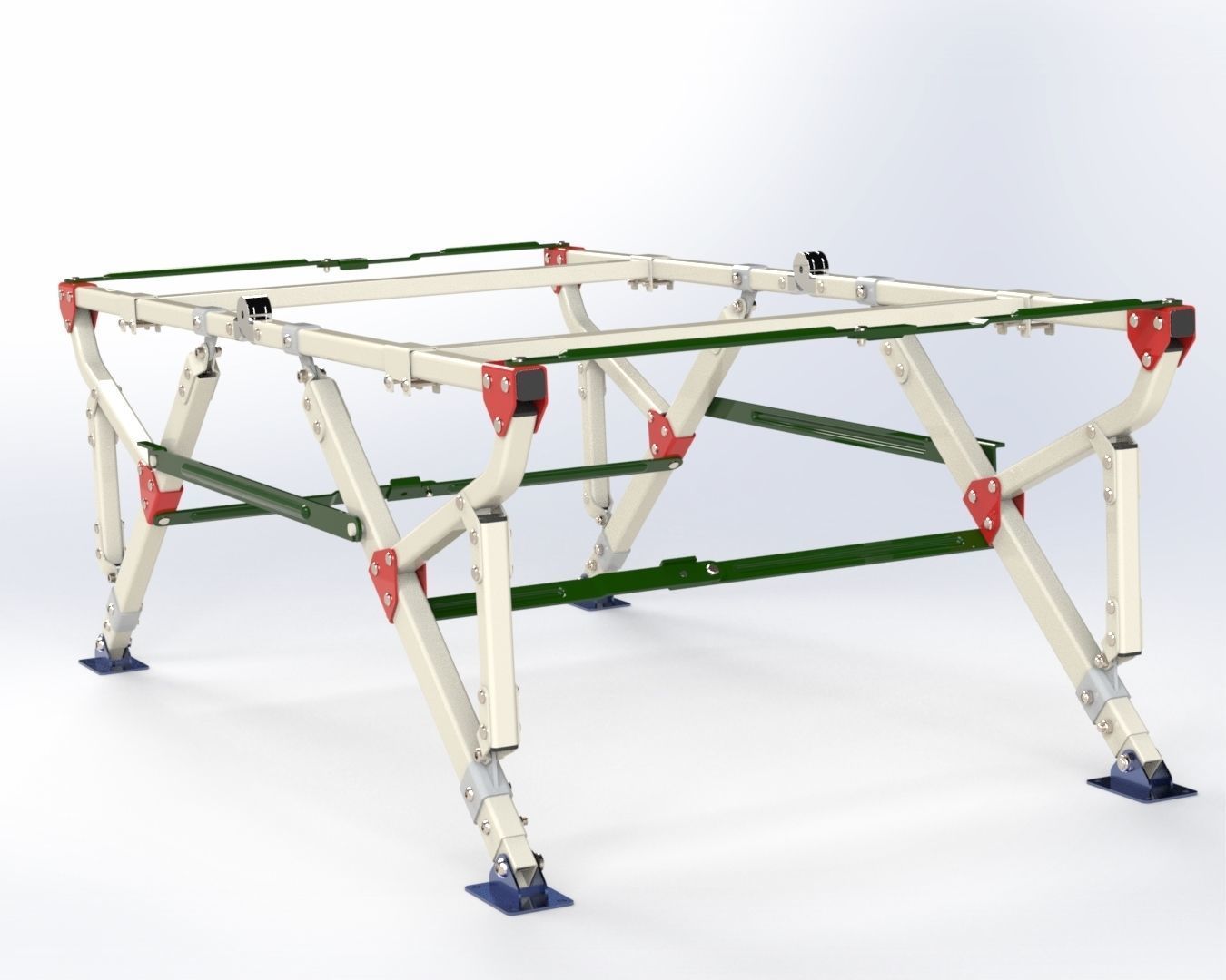 Folding Frame Stand 3D model_2