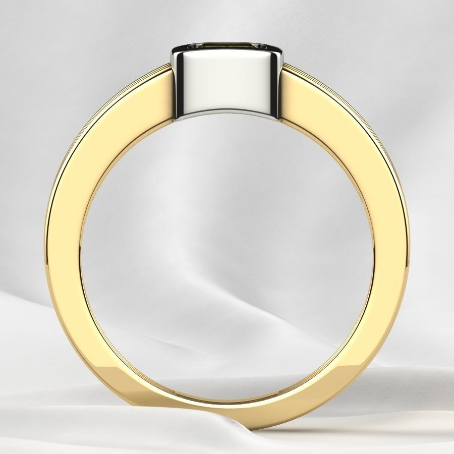 5mm Princess Gold Ring 3D print model_15