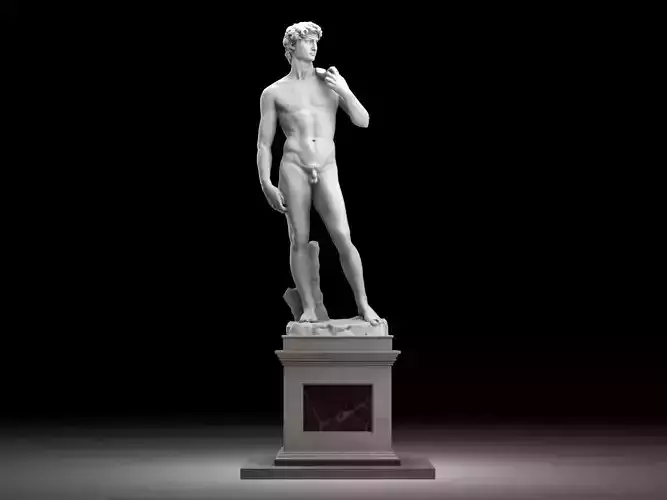 David by Michelangelo Low-poly 3D model
