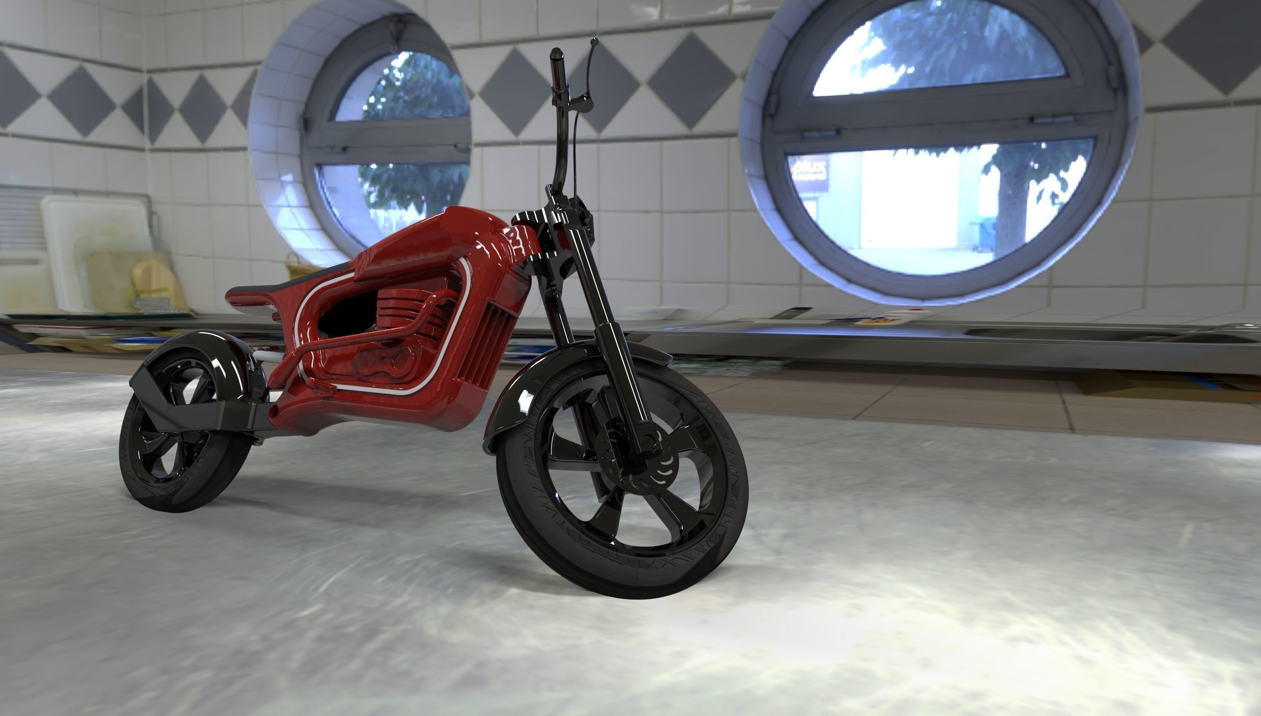 Bike Solidwoks Model 3D model_11