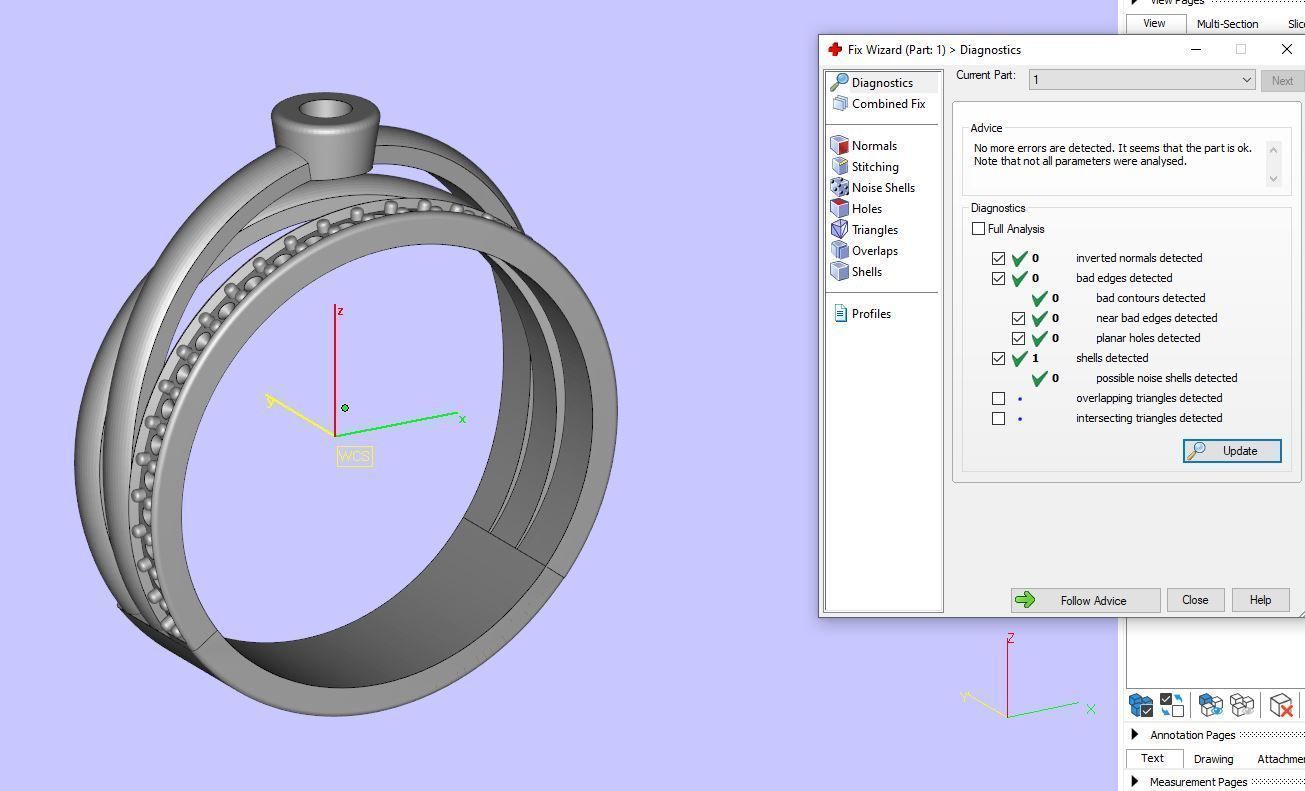 Woman Ring 01 3D print model_4