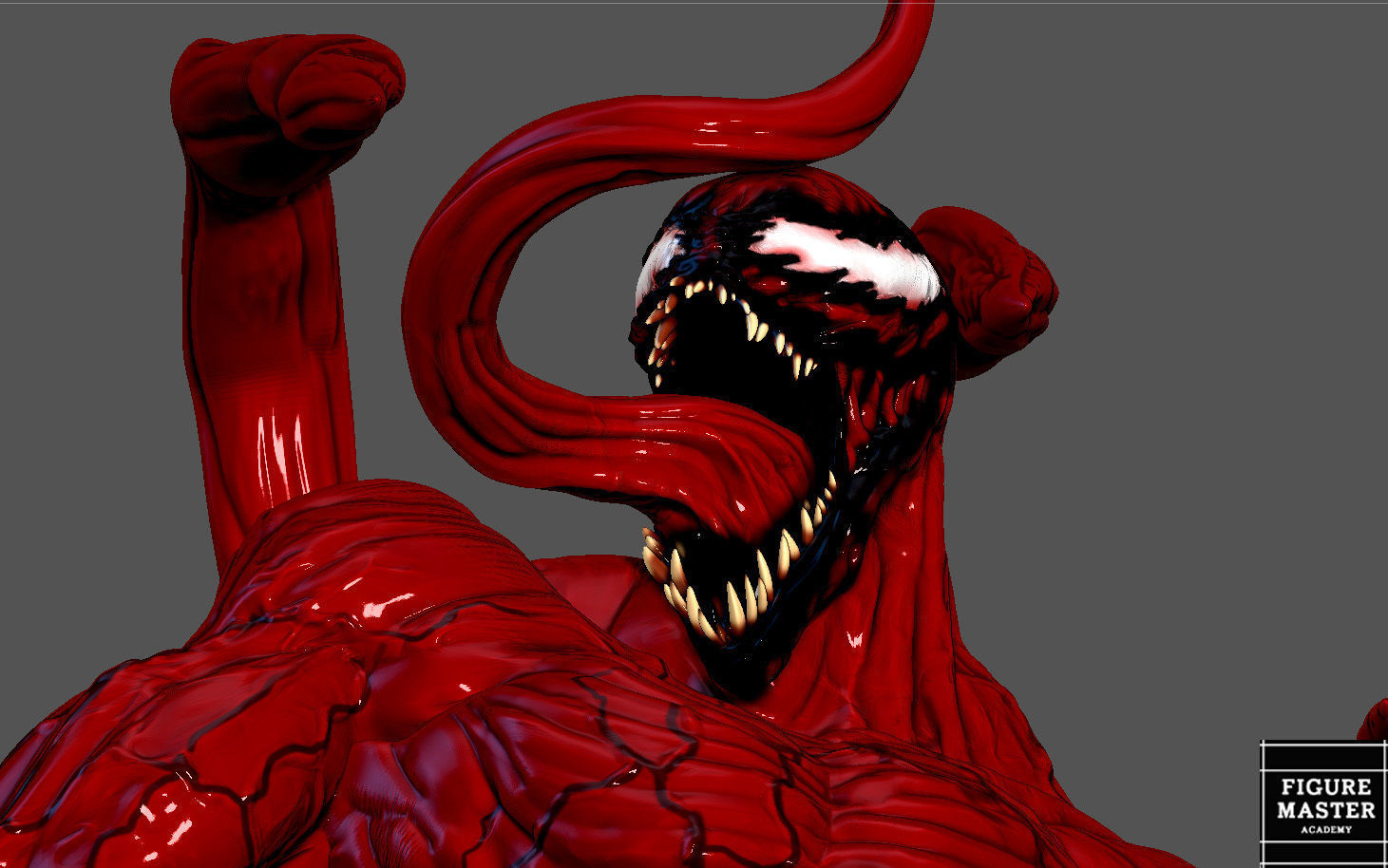 CARNAGE VENOM MOVIE Woody Harrelson STATUE 3D PRINT 3D print model_3