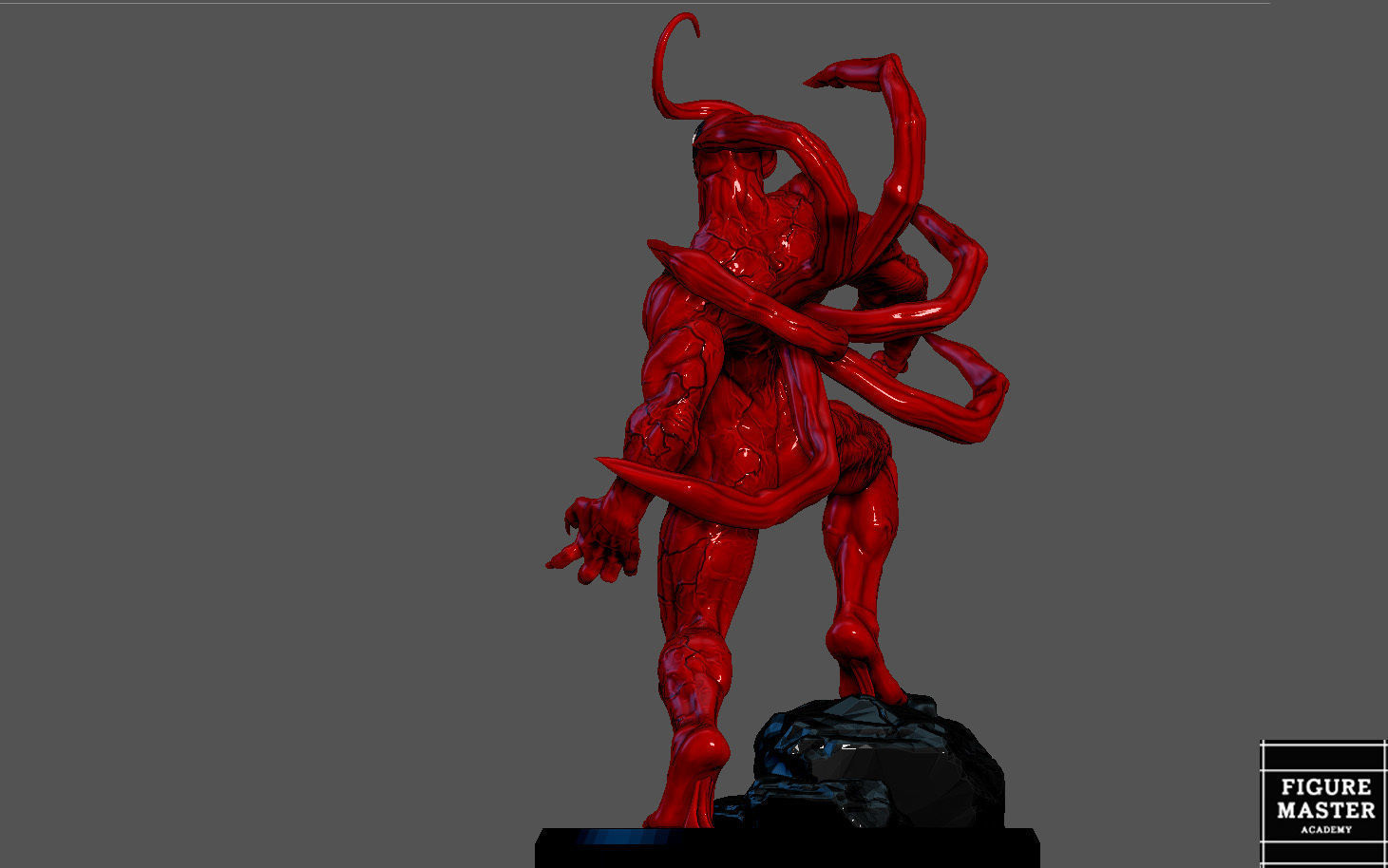 CARNAGE VENOM MOVIE Woody Harrelson STATUE 3D PRINT 3D print model_14