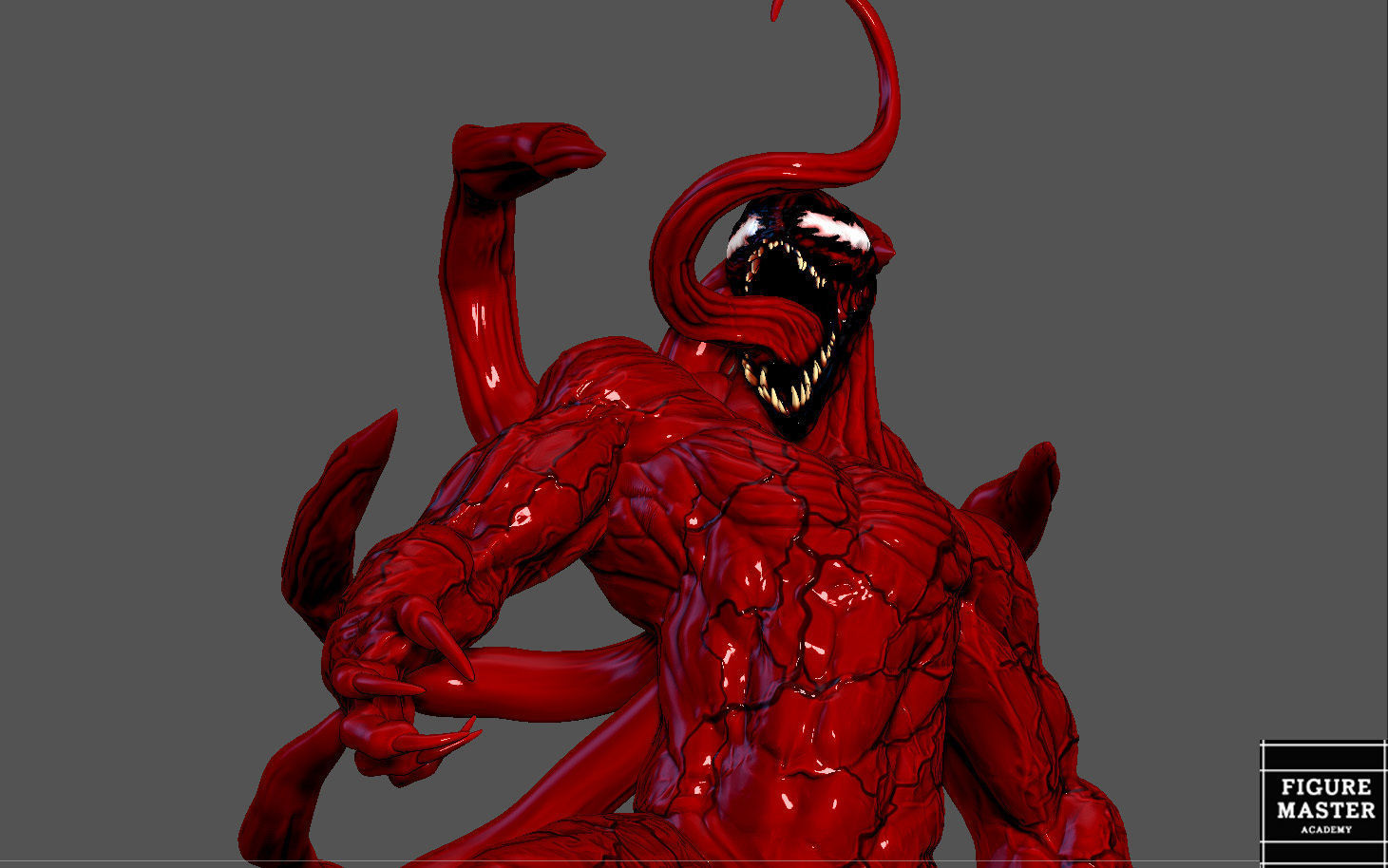 CARNAGE VENOM MOVIE Woody Harrelson STATUE 3D PRINT 3D print model_8