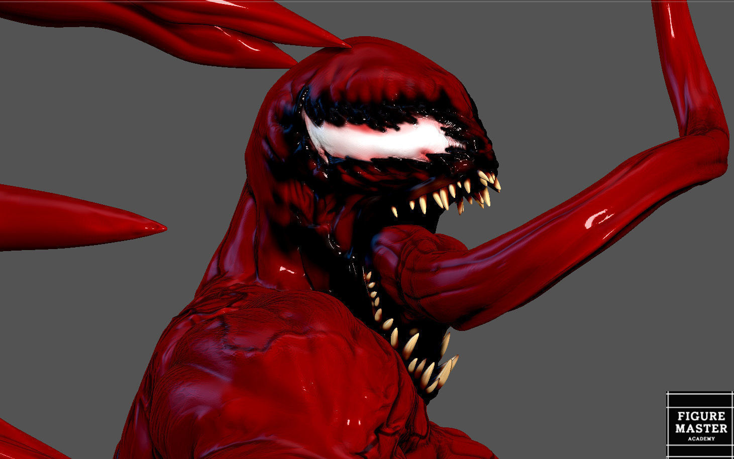 CARNAGE VENOM MOVIE Woody Harrelson STATUE 3D PRINT 3D print model_9