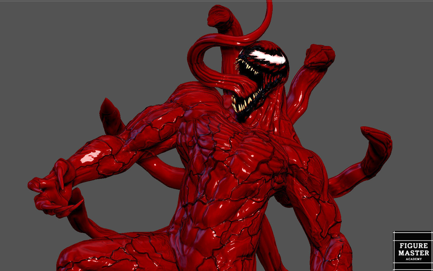 CARNAGE VENOM MOVIE Woody Harrelson STATUE 3D PRINT 3D print model_1