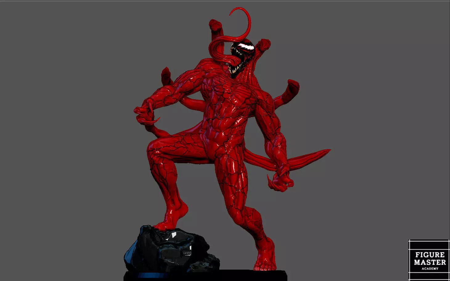 CARNAGE VENOM MOVIE Woody Harrelson STATUE 3D PRINT 3D print model_0