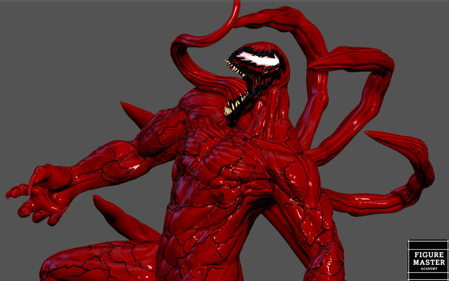 CARNAGE VENOM MOVIE Woody Harrelson STATUE 3D PRINT 3D print model_17