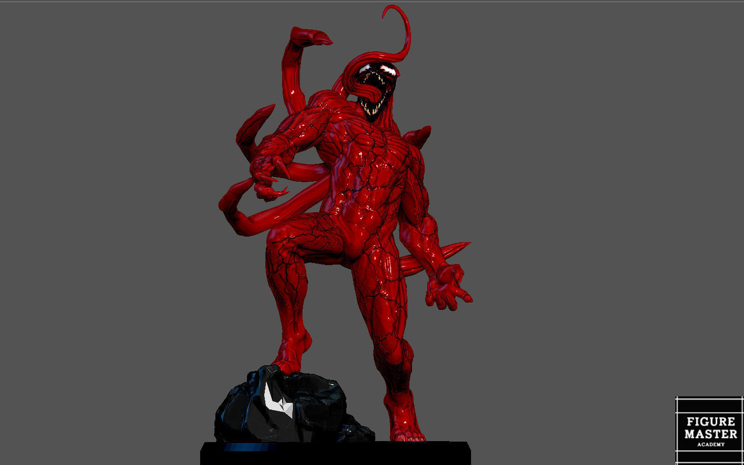 CARNAGE VENOM MOVIE Woody Harrelson STATUE 3D PRINT 3D print model_16